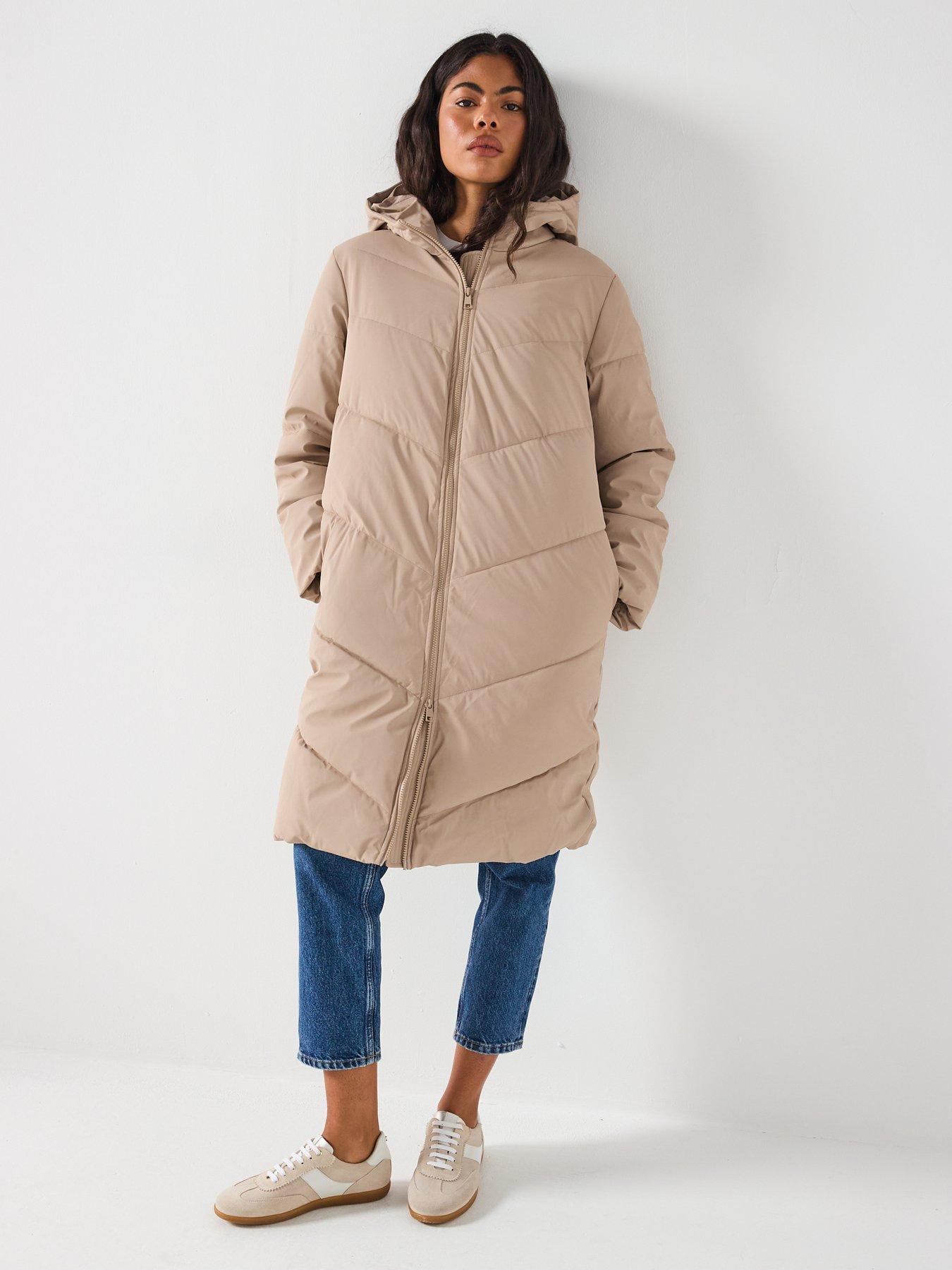 Image 3 of 5 of JDY Water Repellent Padded Coat - Beige