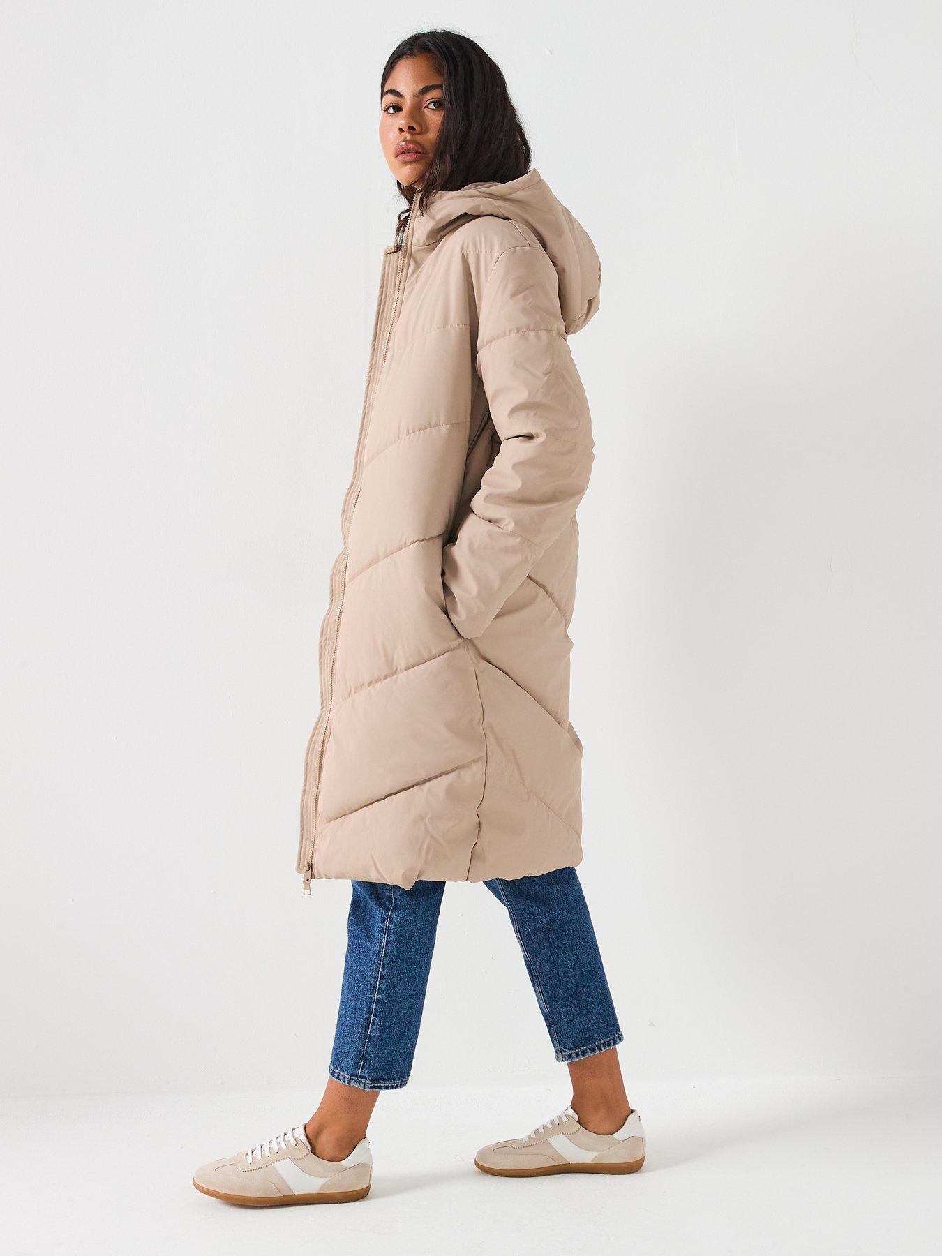 Image 5 of 5 of JDY Water Repellent Padded Coat - Beige