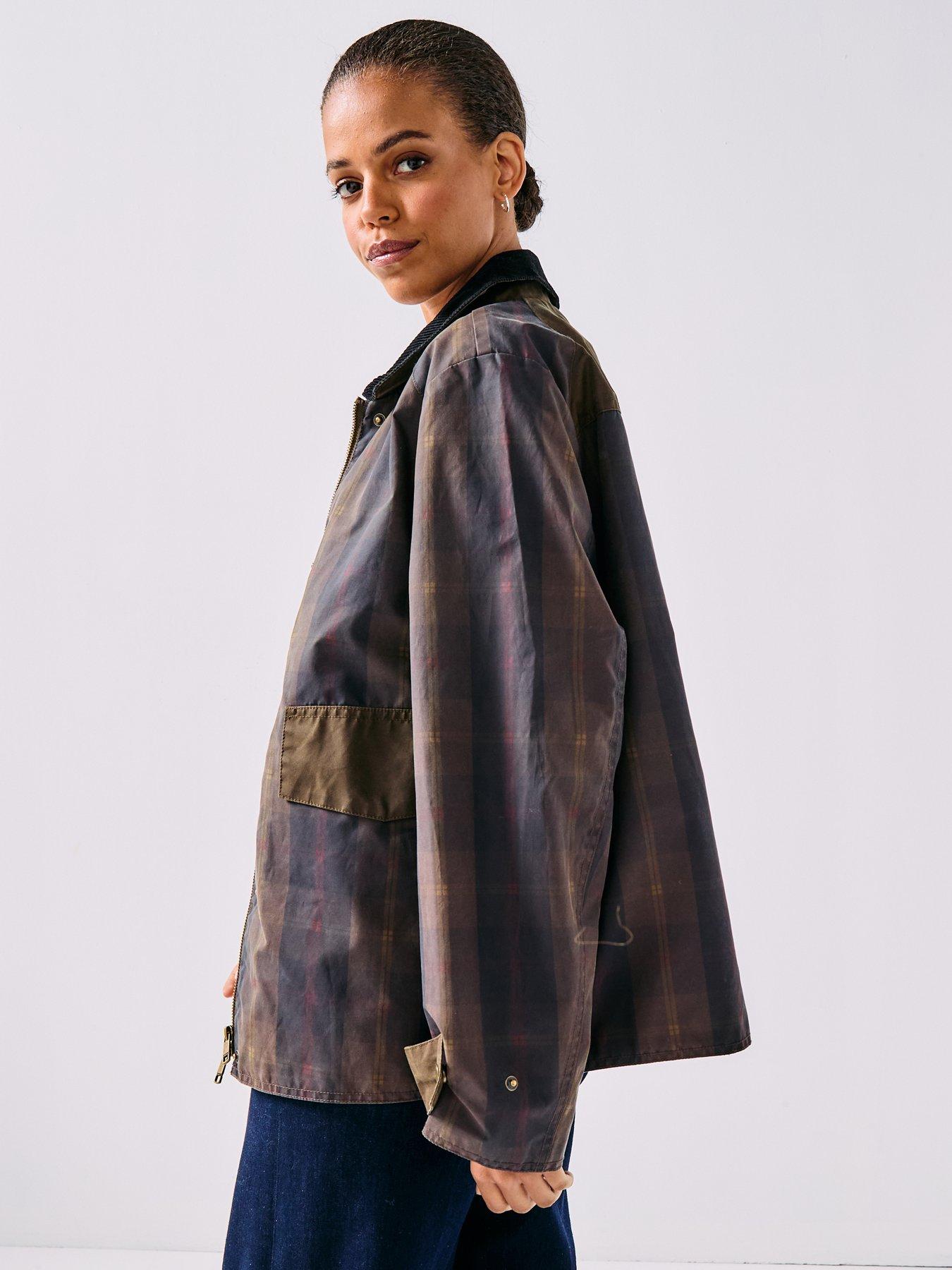 only-mountain-check-barn-jacket-greenoutfit