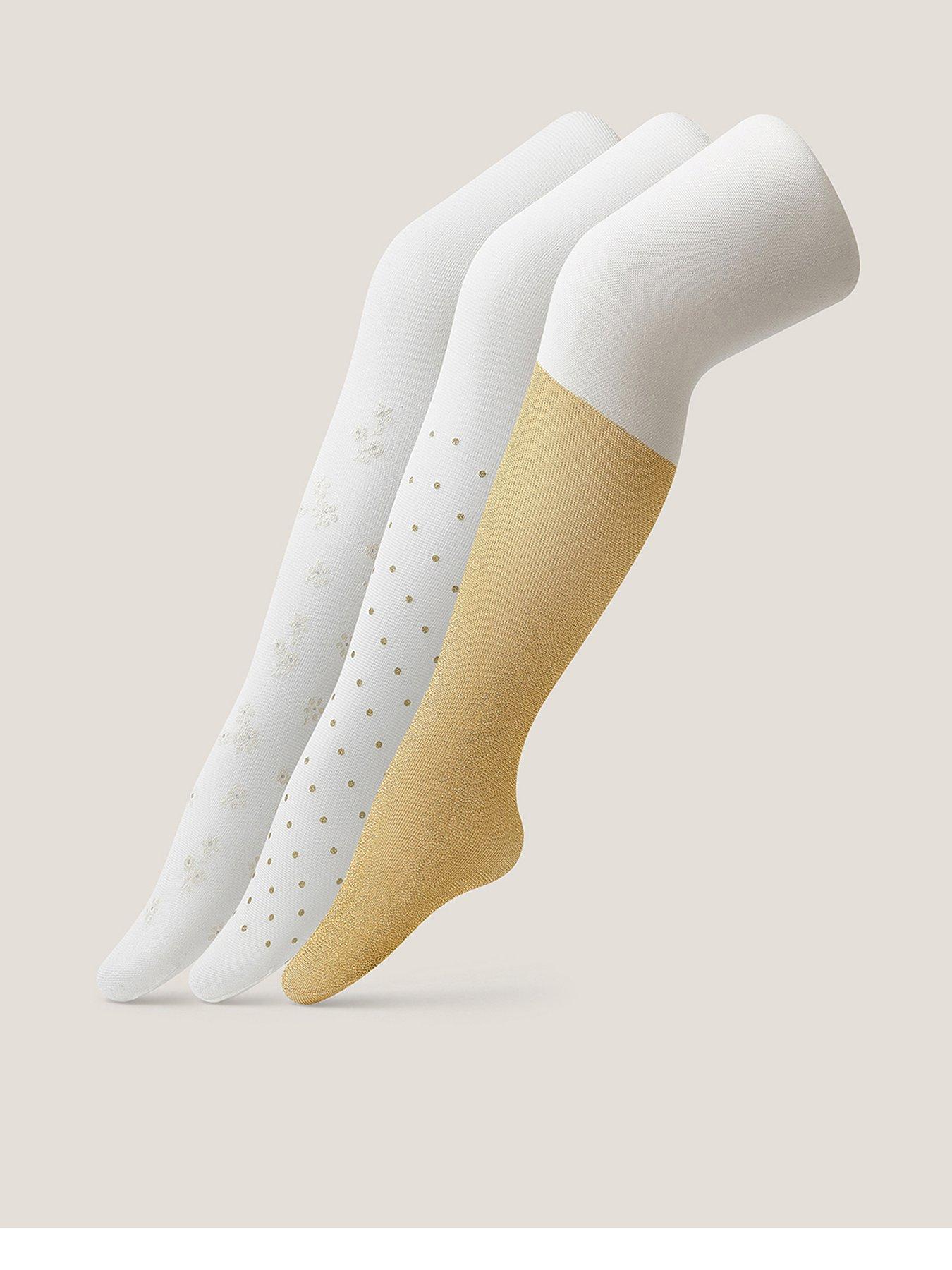 monsoon-baby-girls-3-pack-glitter-tights-gold