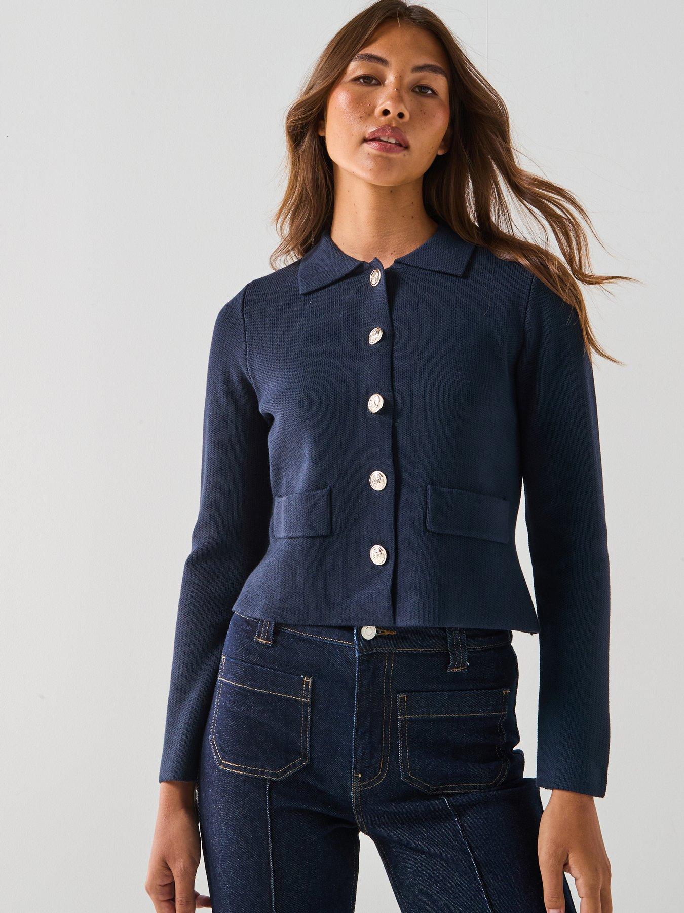 only-alberte-life-long-sleeve-button-cardigan-navy