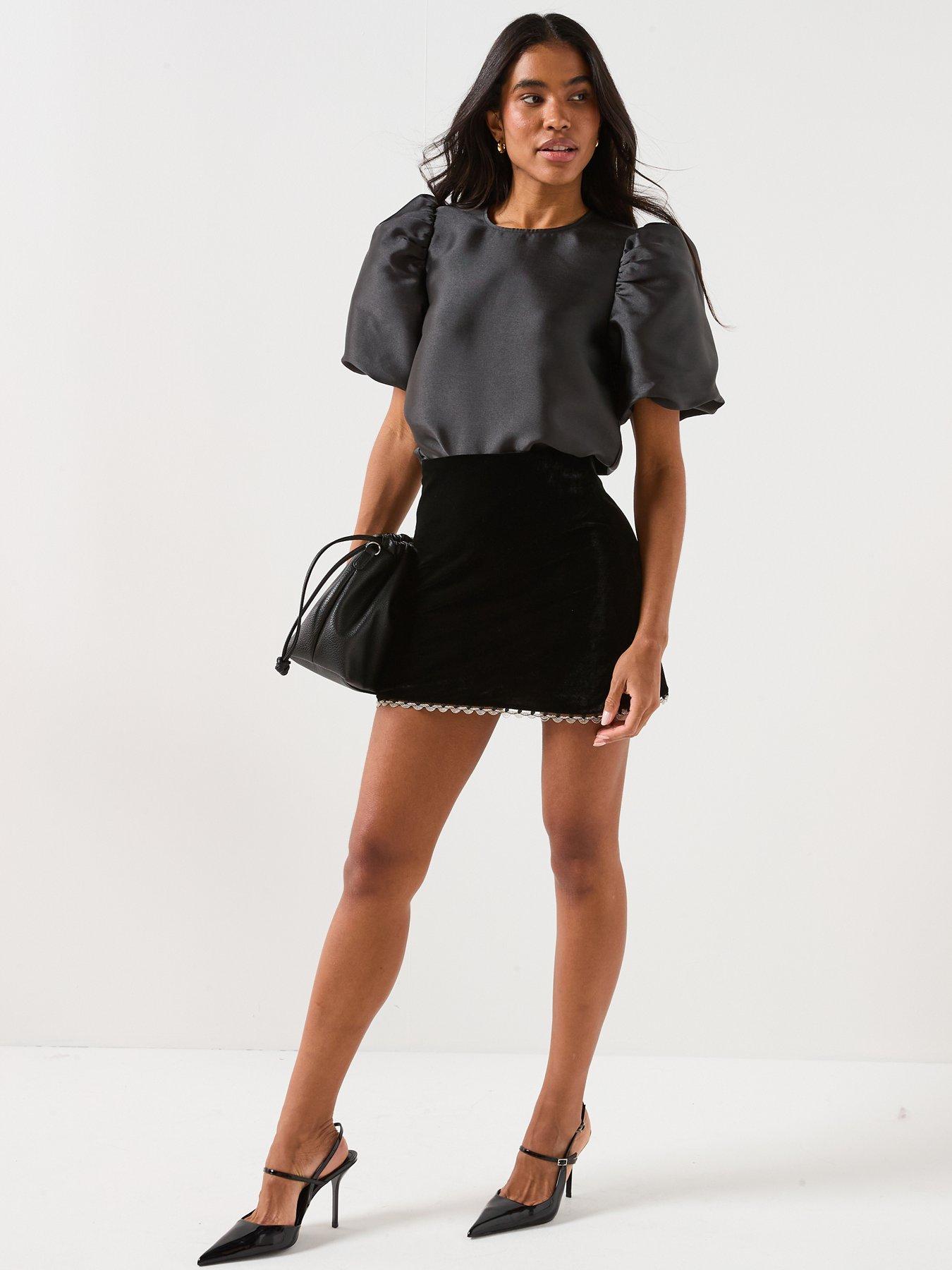 only-manny-24-heavy-satin-top-blackback