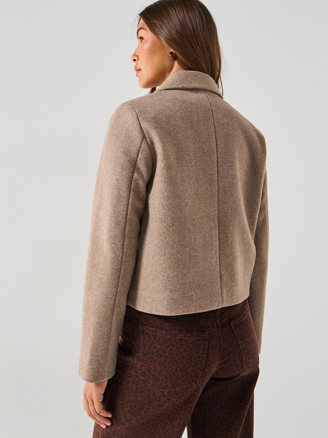 only-zip-short-jacket-beigestillFront