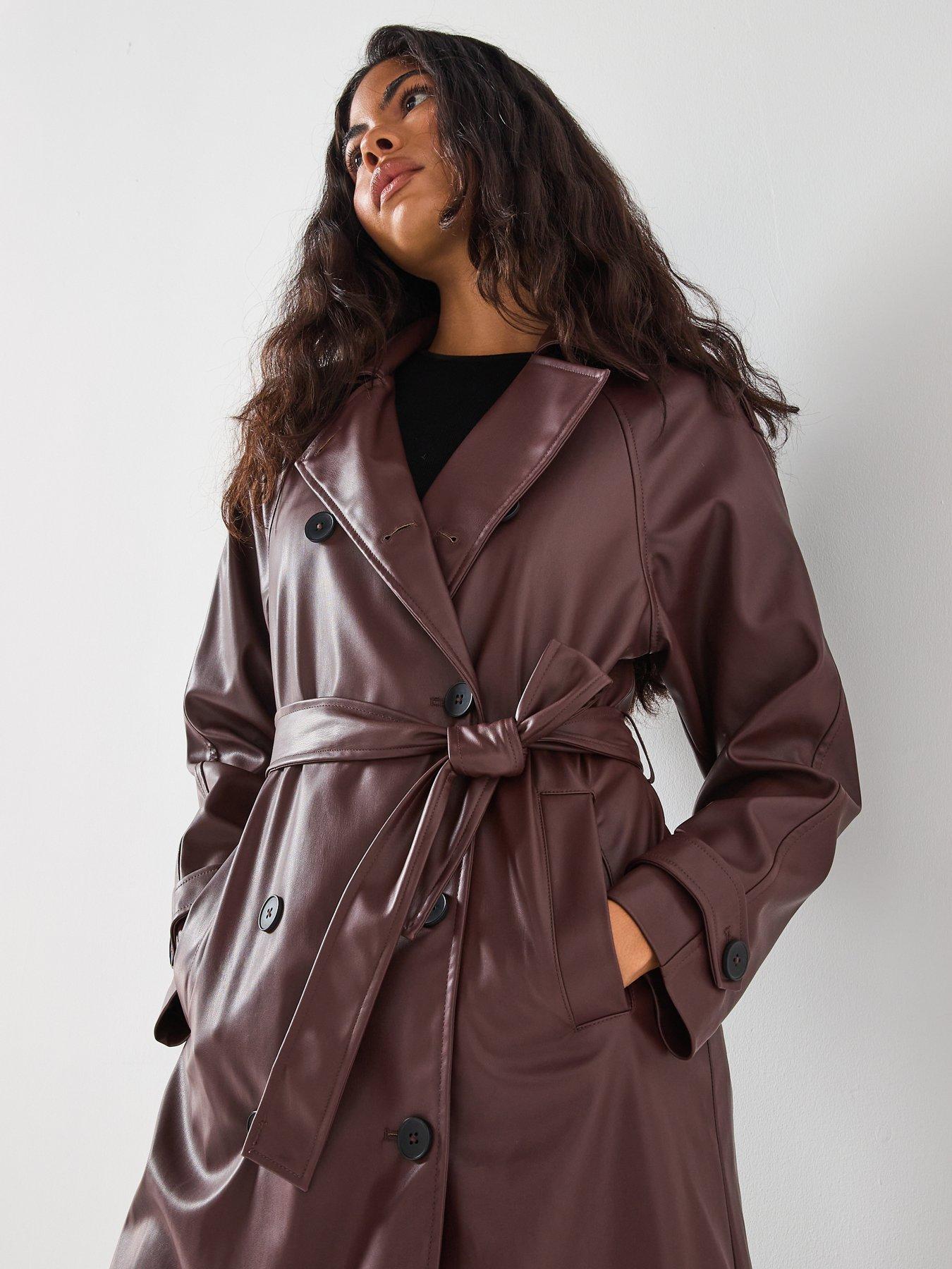 only-flora-faux-leather-trench-coat-reddetail