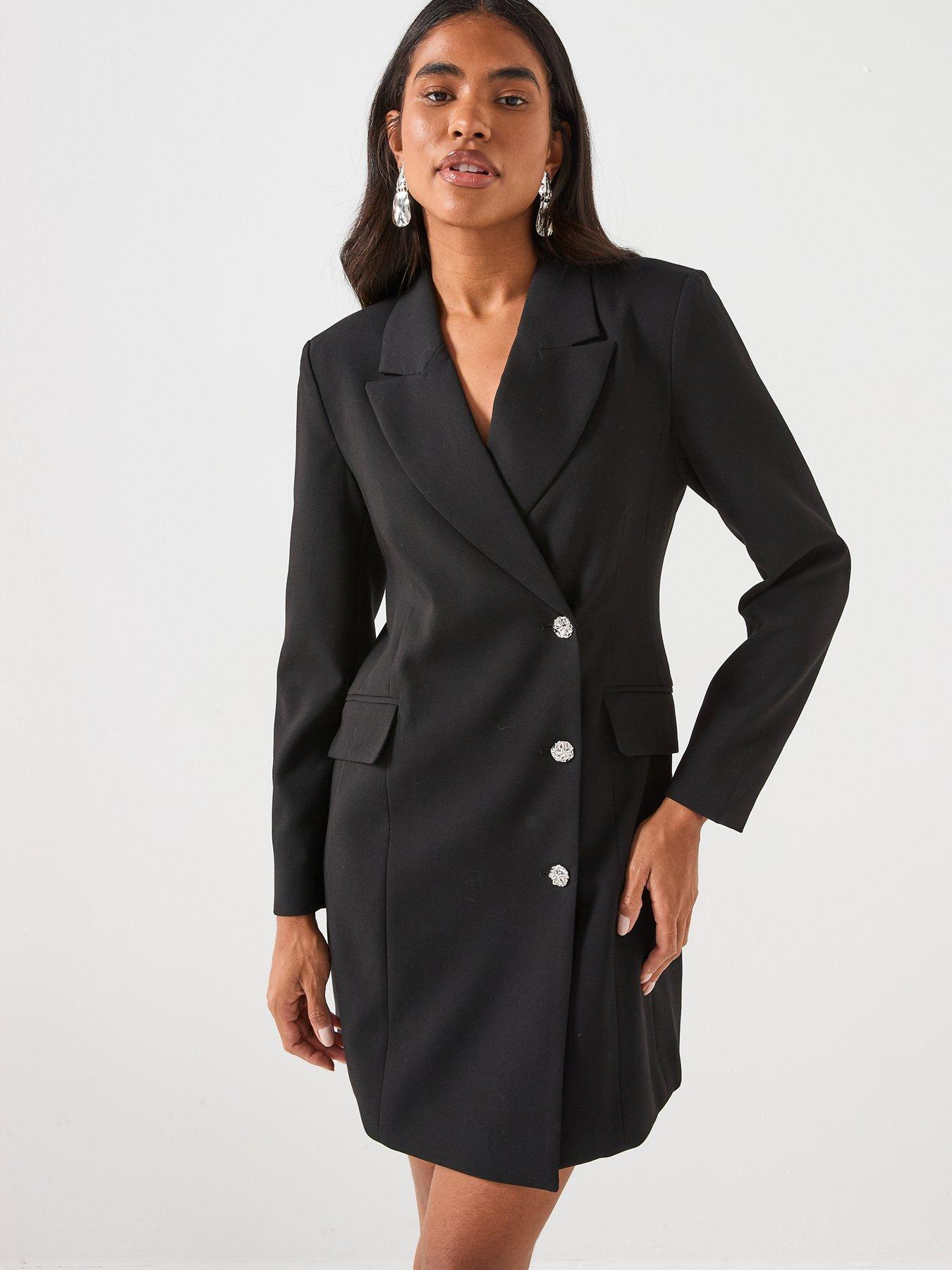 JDY Jdyjanet L/S Blazer Dress Tlr - Black