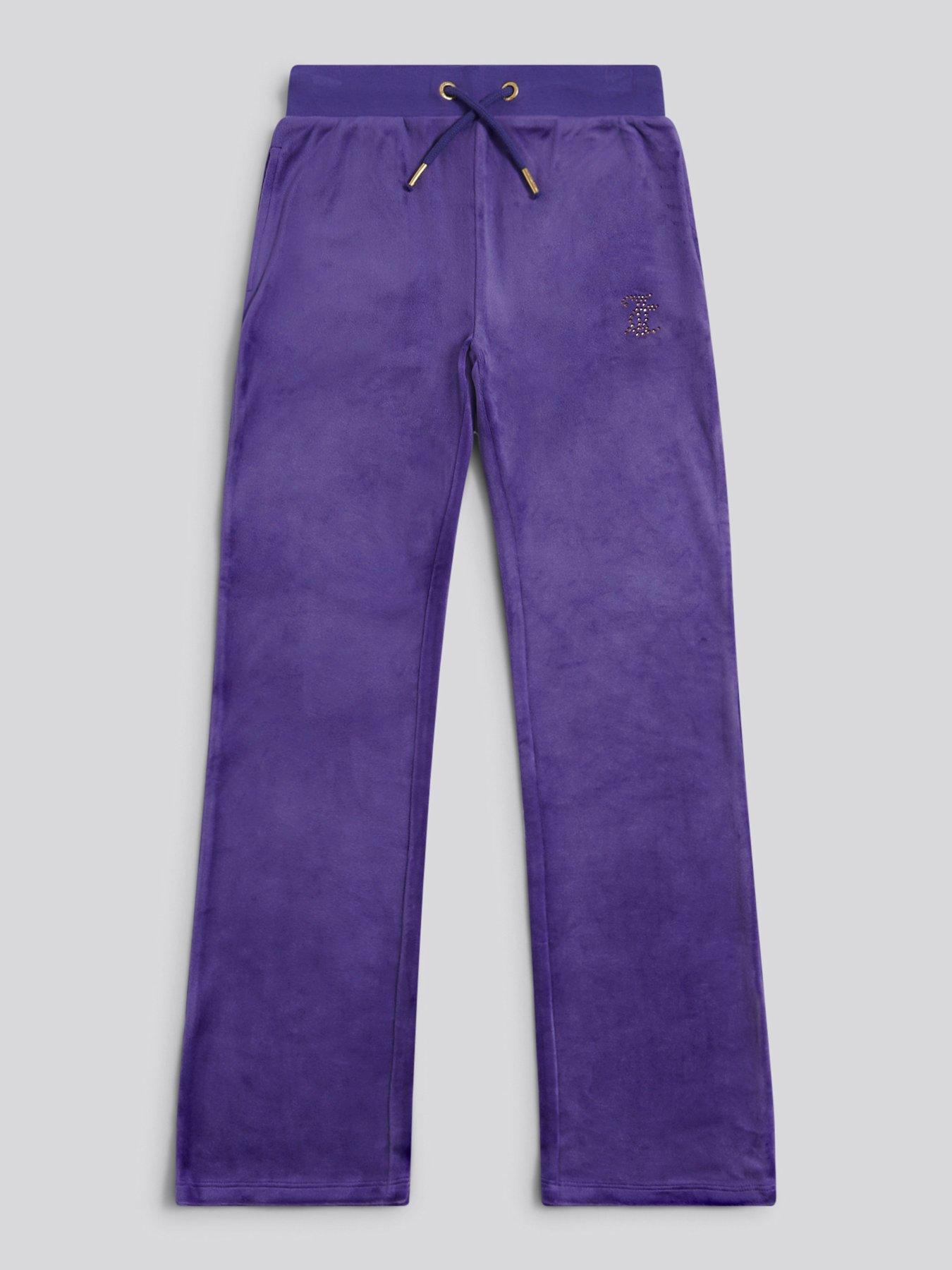 juicy-couture-girls-diamante-velour-bootcut-jogger-blue