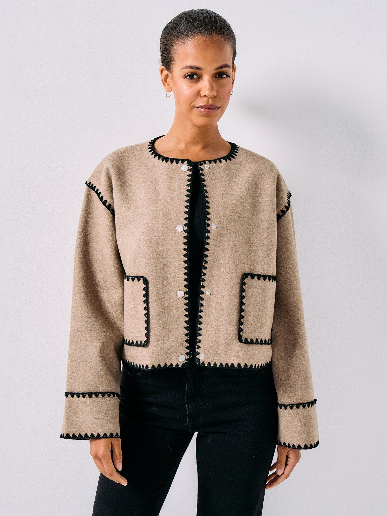 only-cuff-scallop-jacket-beige