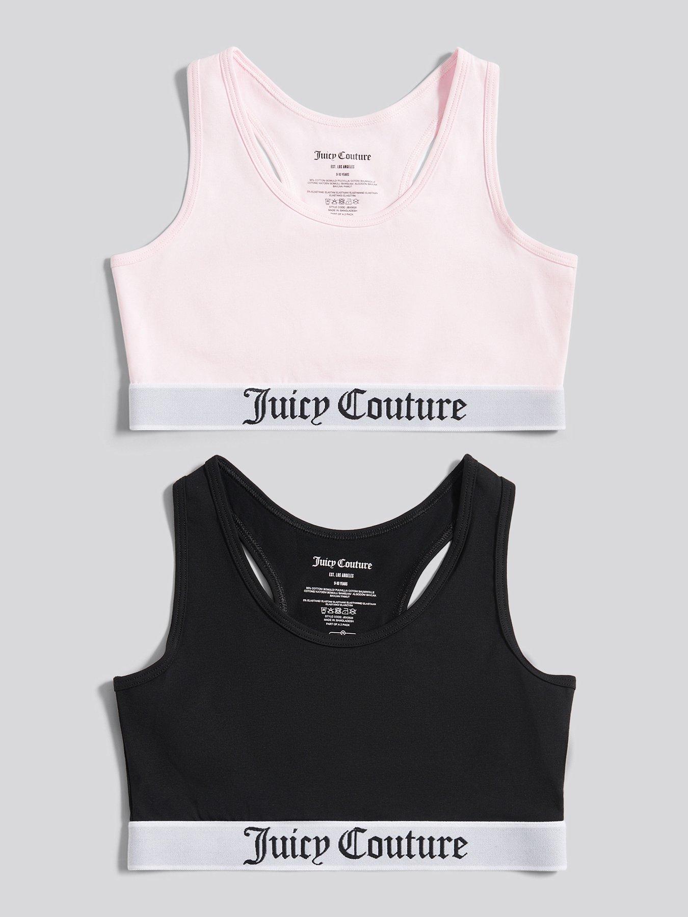 Juicy Couture Girls 2 Pack Crop Tops - Pink