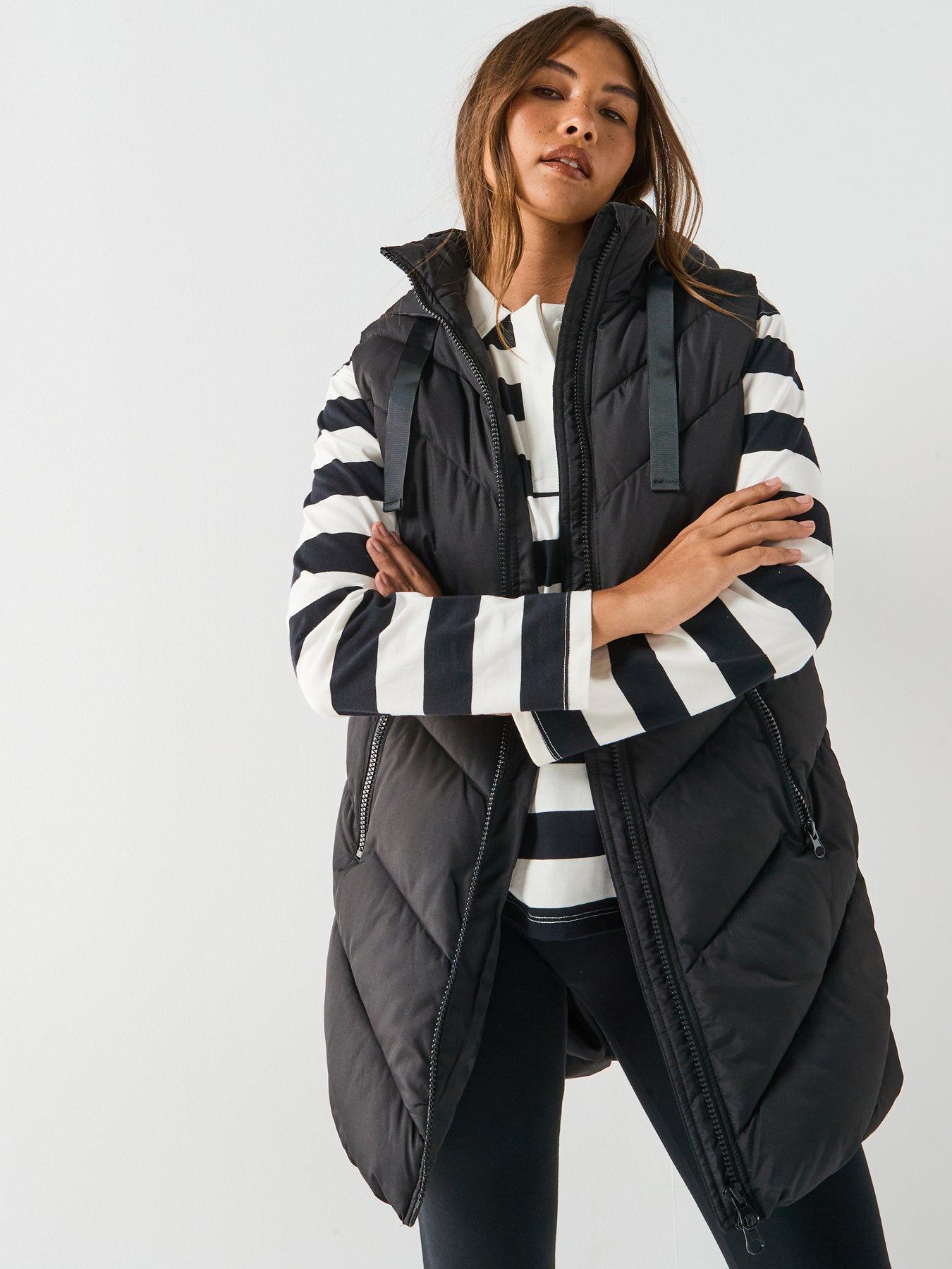 Image 1 of 5 of JDY Skylar Hooded Waistcoat &nbsp;- Black