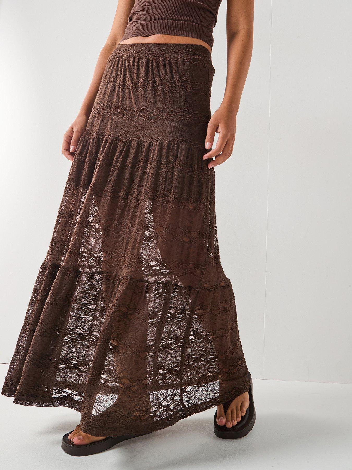only-luna-long-midi-jersey-skirt-brown