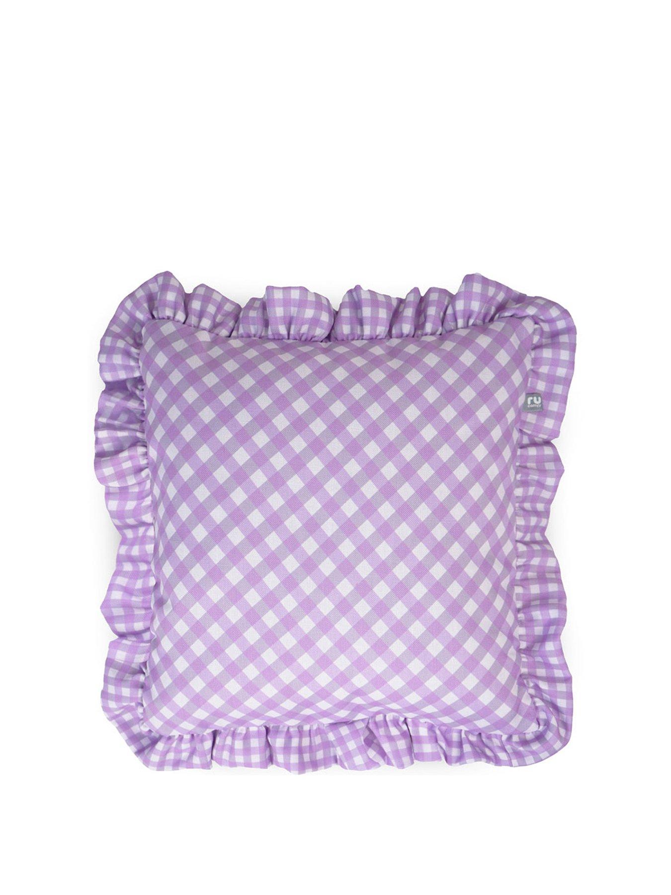 undefined Frilled Gingham Cushion