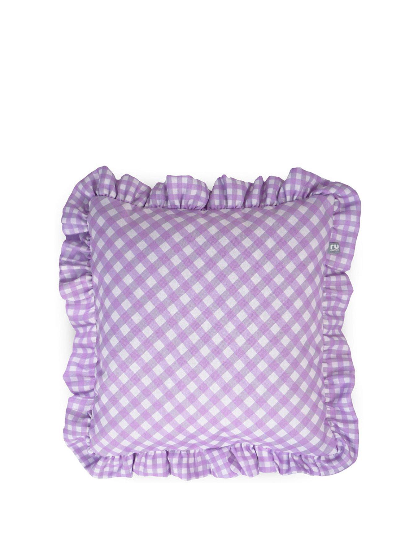 undefined Frilled Gingham Cushion