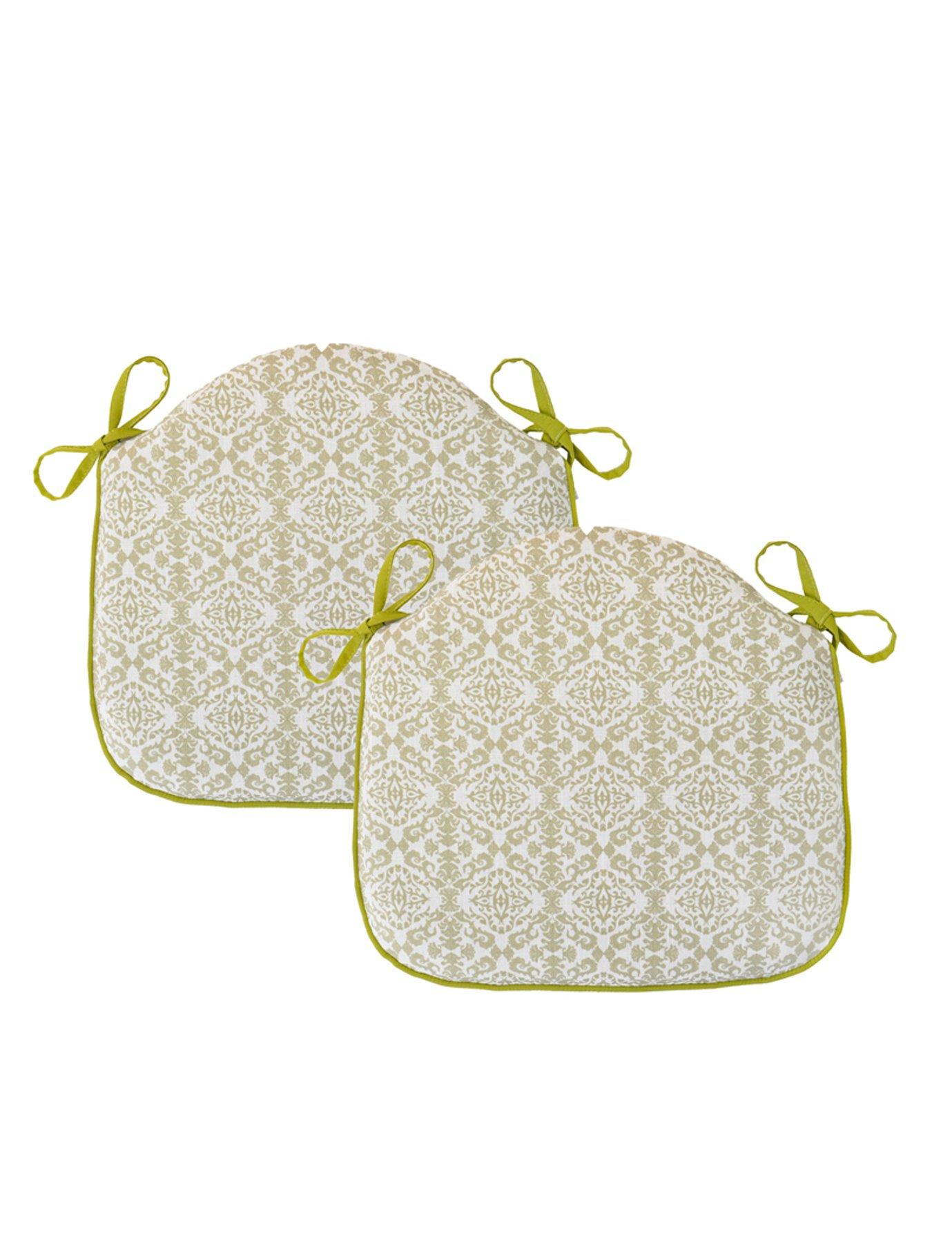 rucomfy-single-seat-foam-filled-chair-seatpad-2-pack--damask-olive-greenback