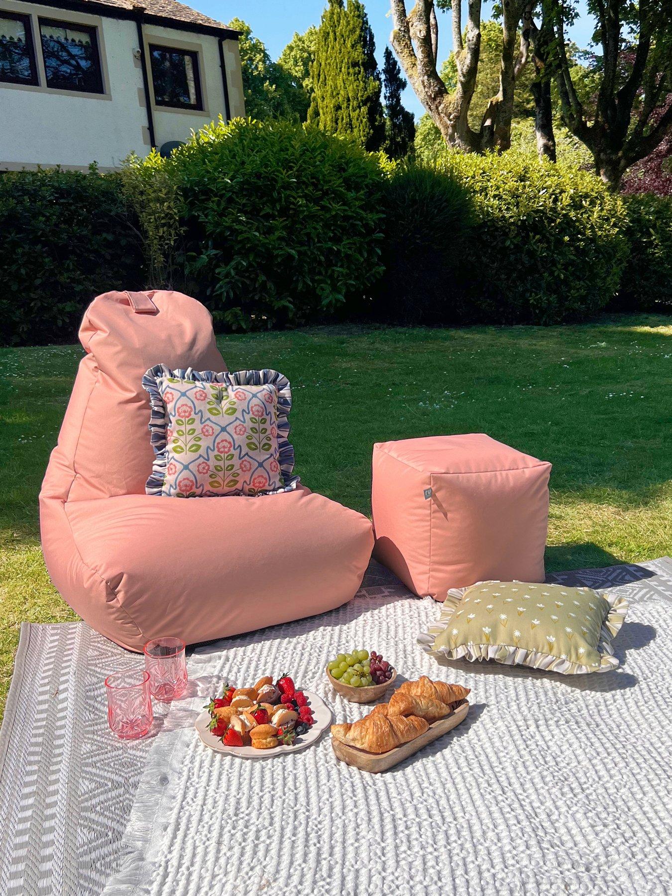 rucomfy Large Adult Indoor/Outdoor Beanbag Chair