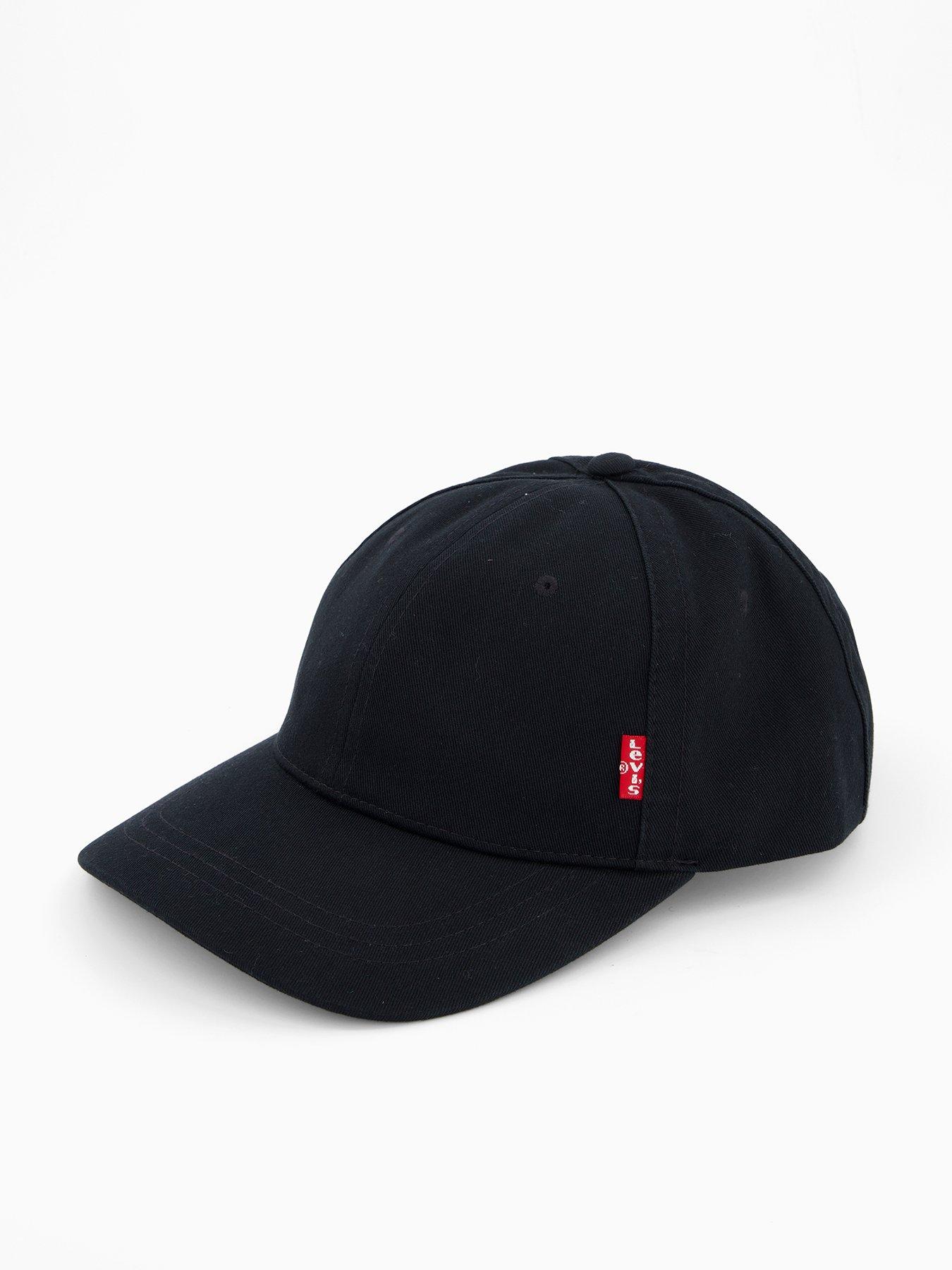 Image 1 of 4 of Levi's Classic Twill Red Tab Baseball Cap - Black
