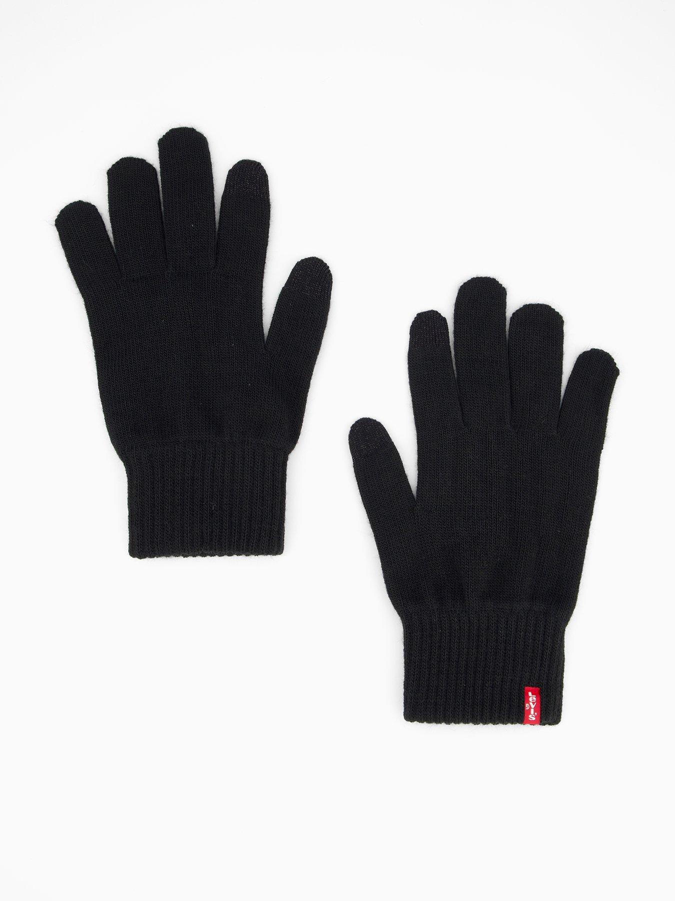 Levi's Regular Touch Screen Knitted Gloves - Black