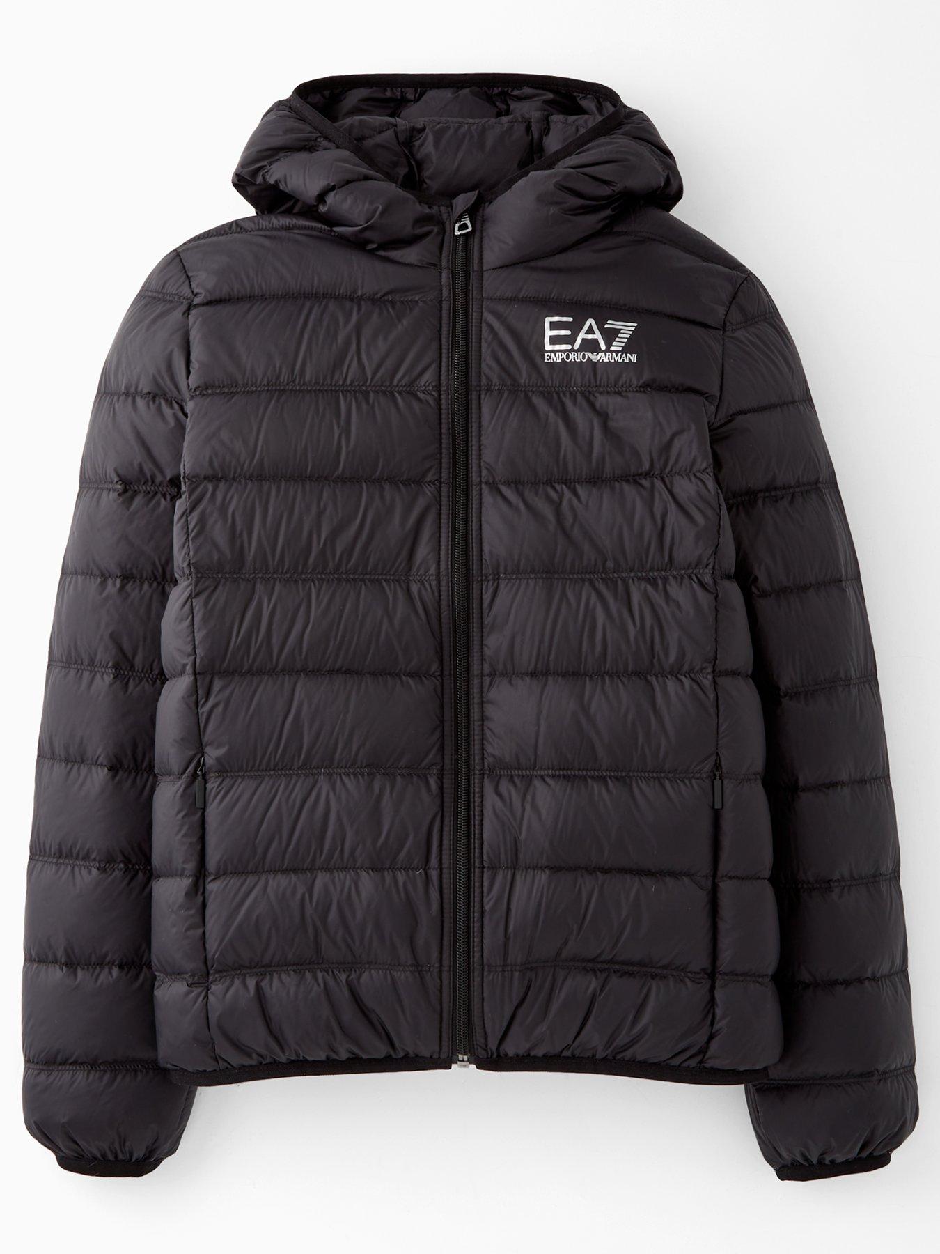 Image 1 of 5 of EA7 Emporio Armani Boys Train Core Id Light Down Jacket - Black