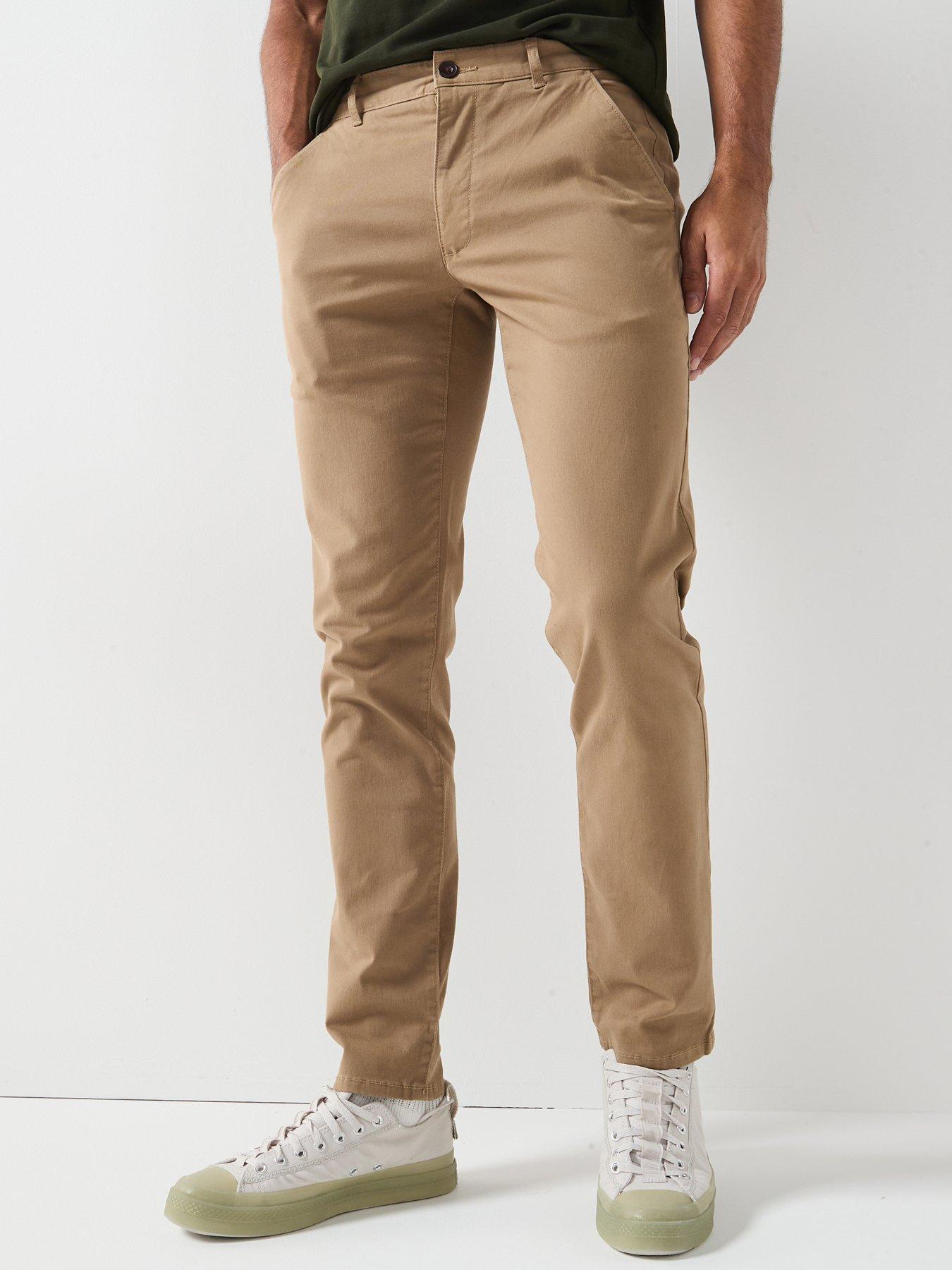 Farah Elm Twill Slim Fit Chinos - Beige