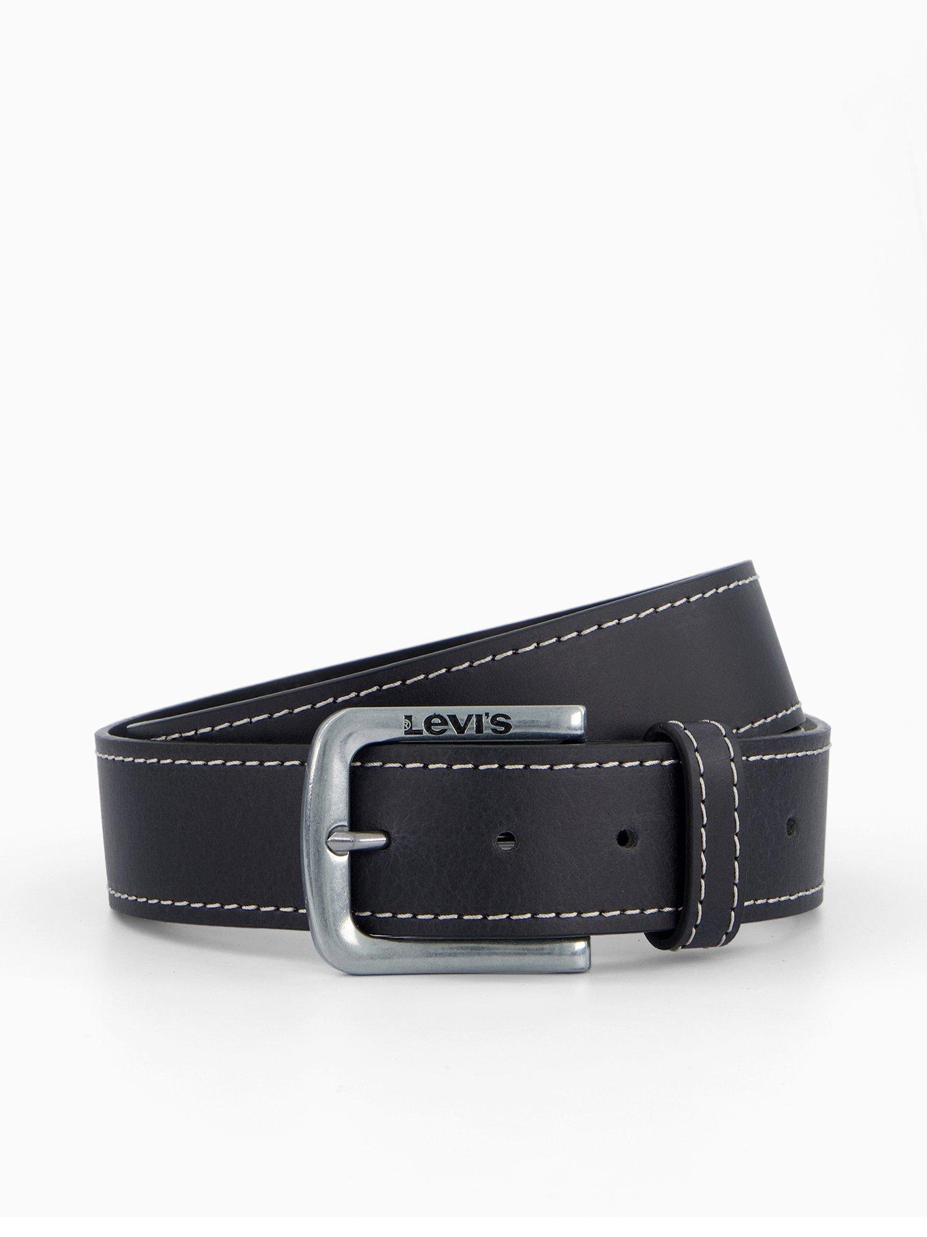Image 1 of 4 of Levi's Loire Leather Belt - Black