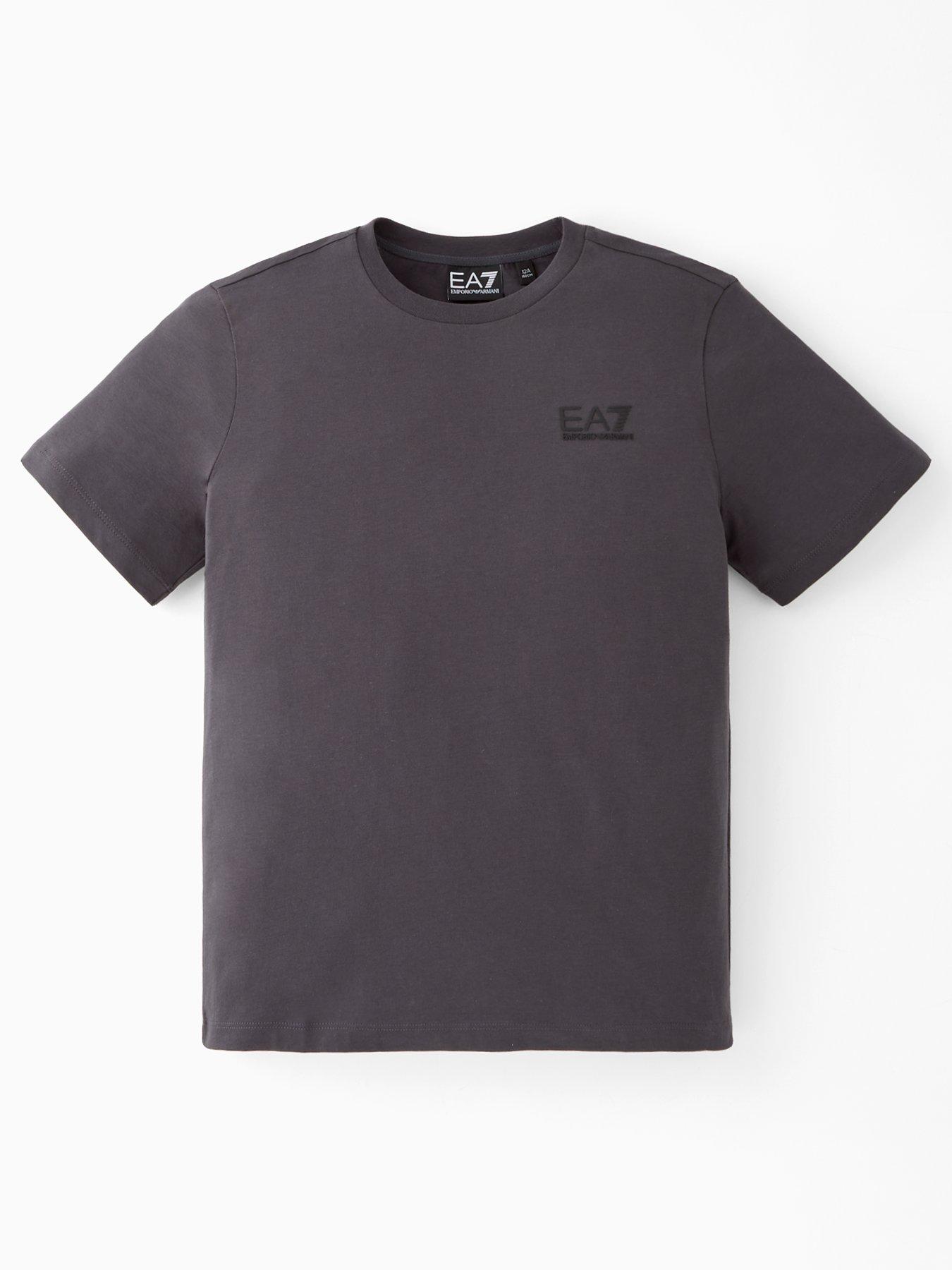 Image 1 of 4 of EA7 Emporio Armani Boys Train Core Id Short Sleeve T-Shirt - Grey