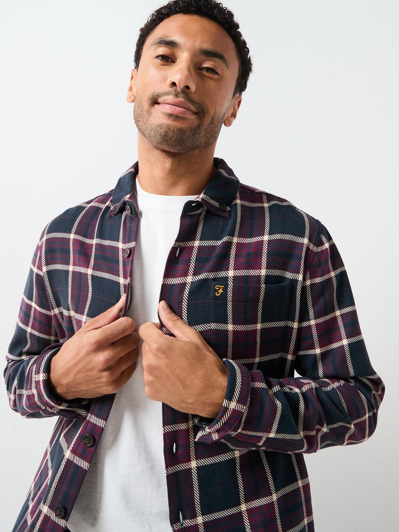 farah-christian-check-relaxed-fit-shirt-brownoutfit