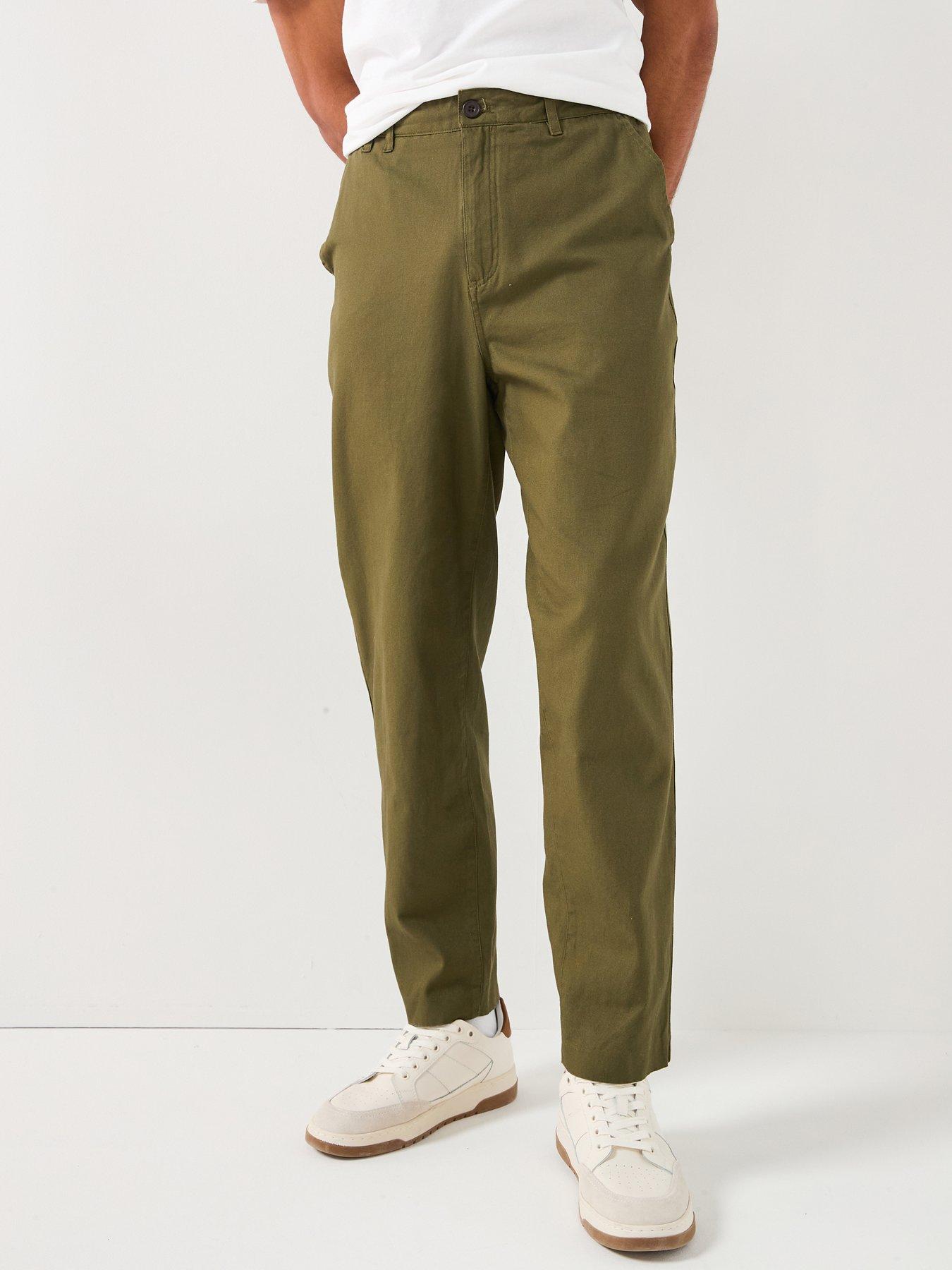 Farah Hawtin Tapered Fit Trousers - Khaki