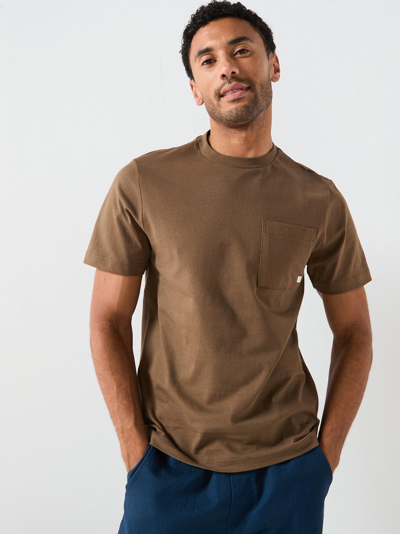 farah-f-tab-stacy-pocket-t-shirt-brown