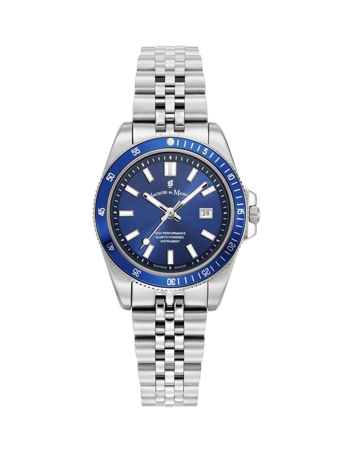 Jacques Du Manoir Jacques du Manoir Swiss-made Ladies Inspiration Active Silver Plated Bracelet Watch