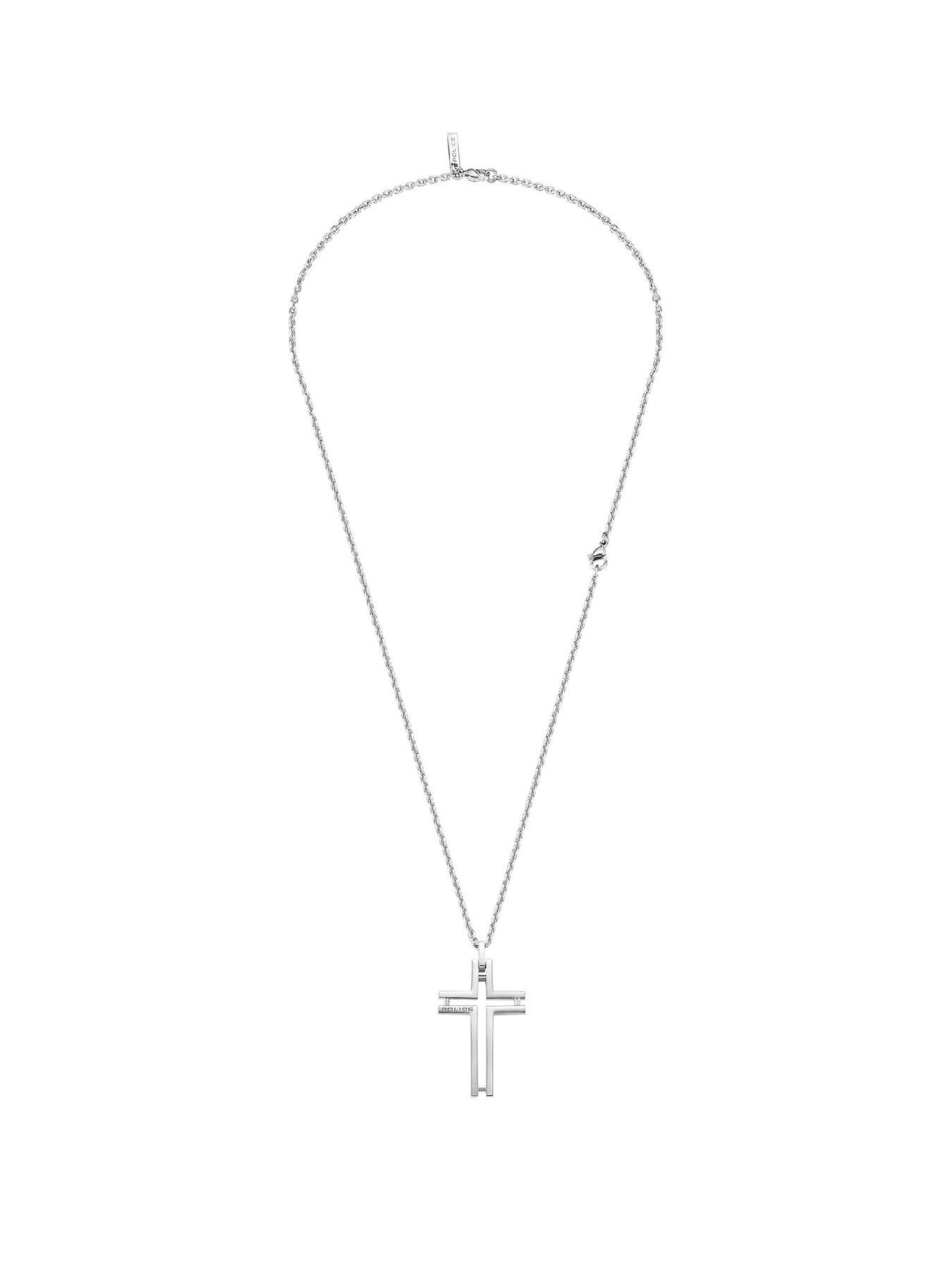 undefined Framed SS Cross Necklace