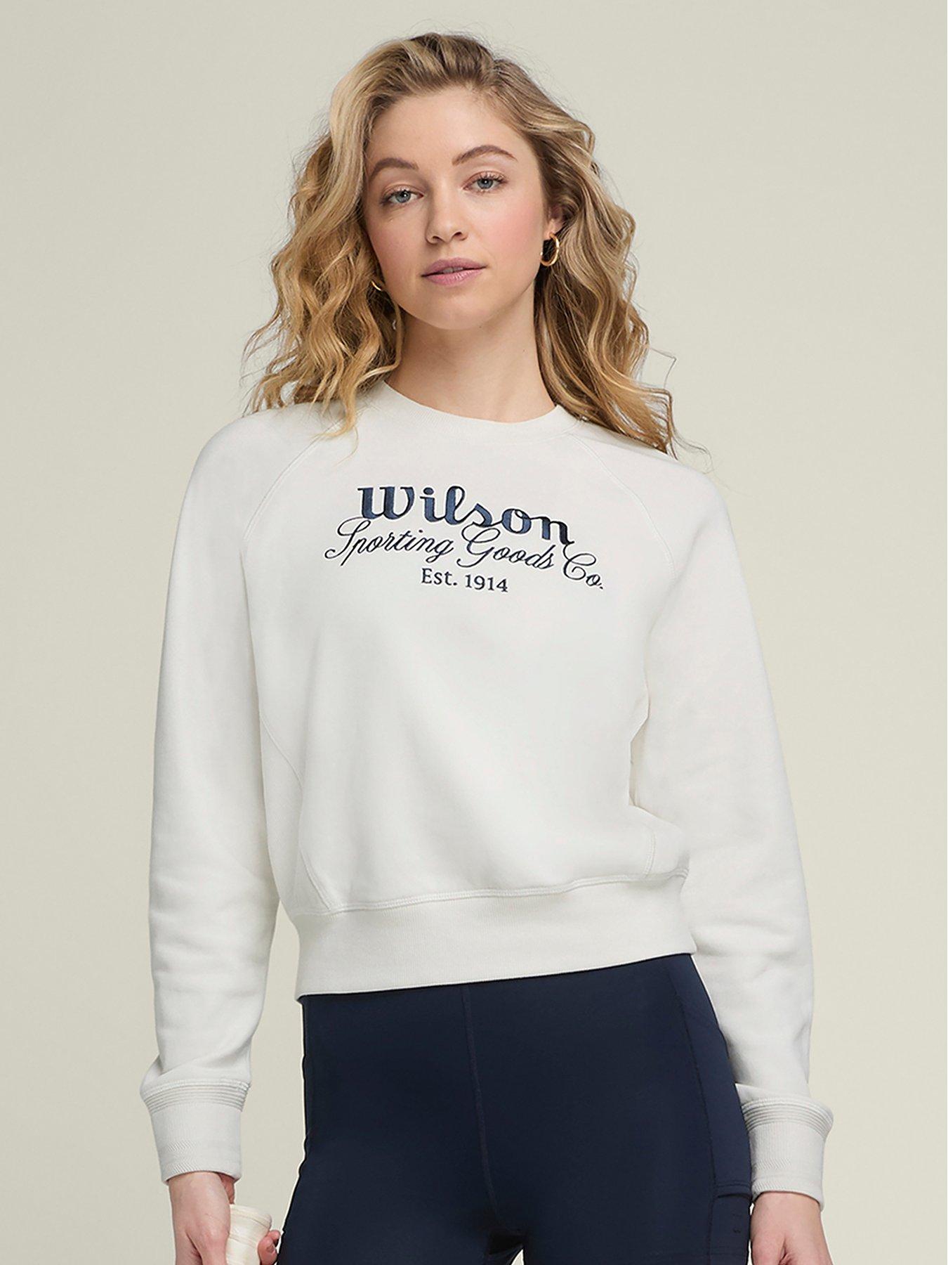Image 1 of 4 of Wilson Womens Tennis Sideline Crew - Beige