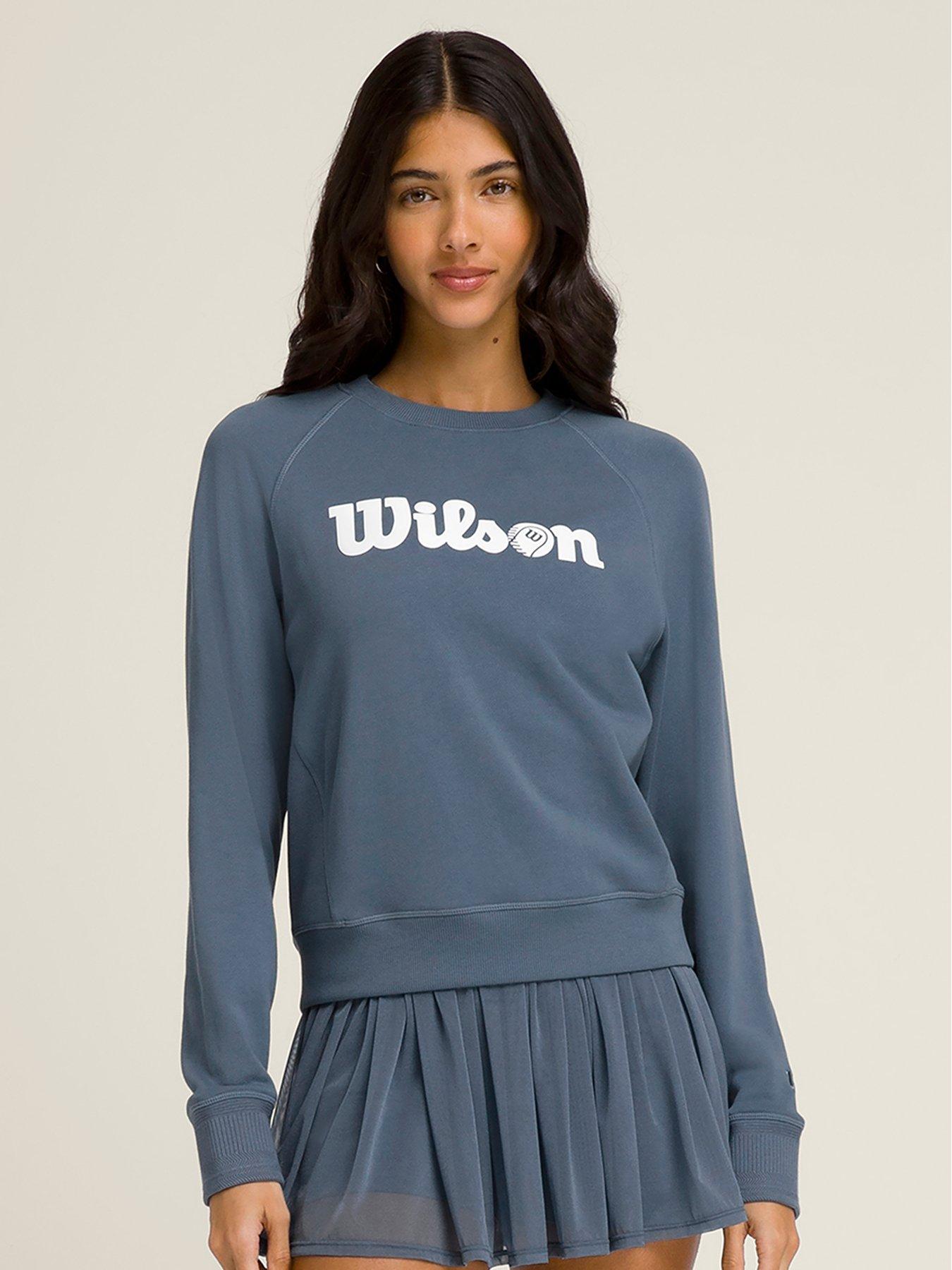 Wilson Womens Tennis Sideline Crew - Blue