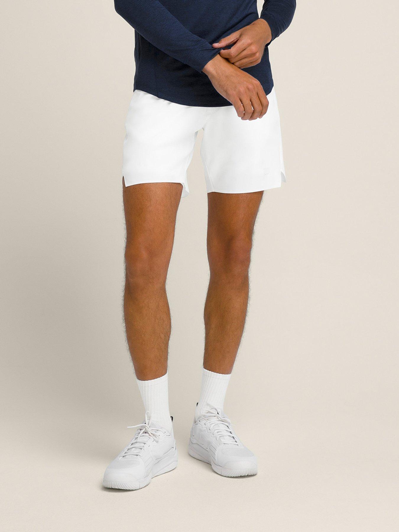Wilson Mens Tennis 7 Inch Tournament Short - White