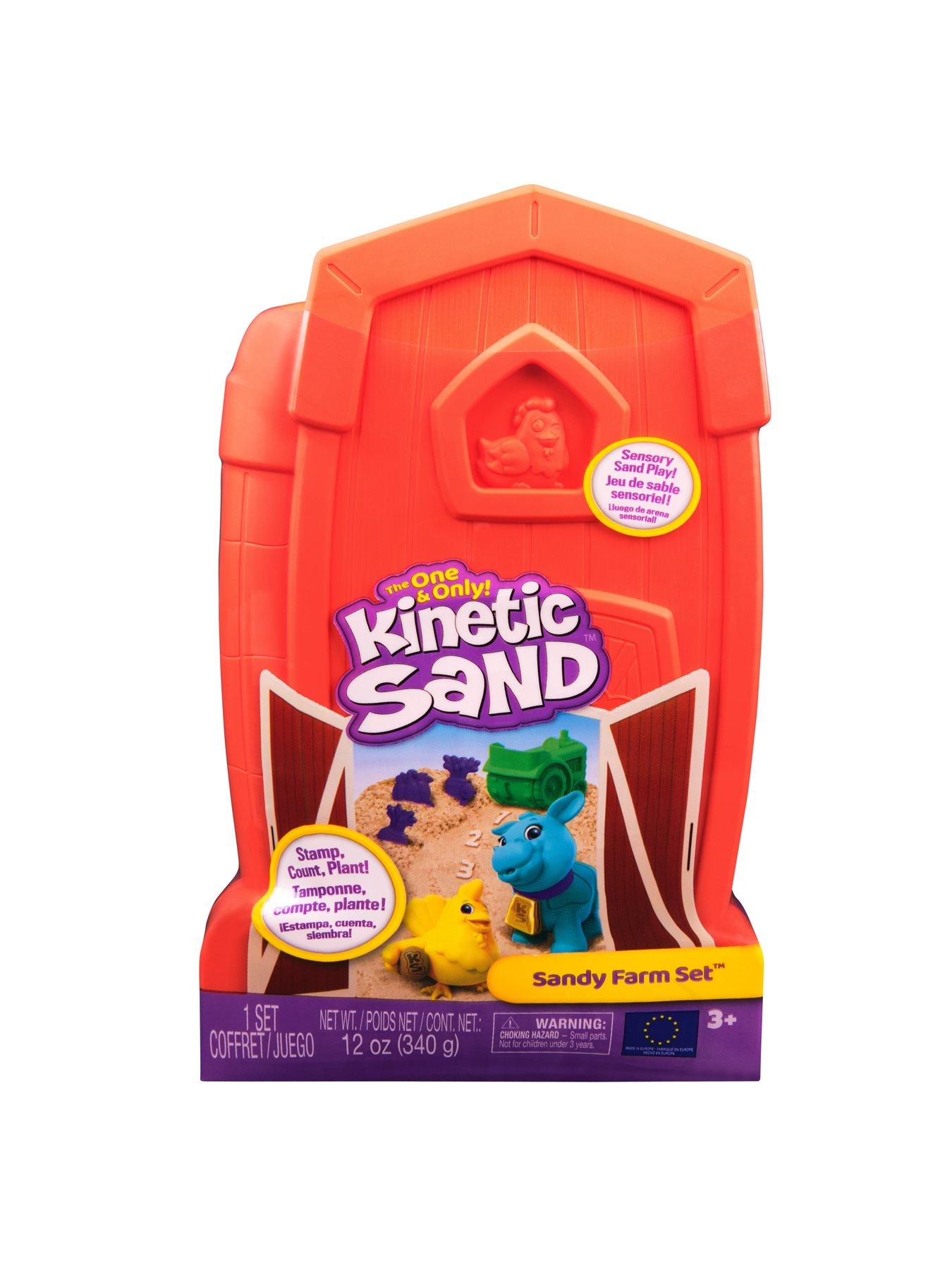 Image 6 of 6 of Kinetic Sand Sandy Farm Playset with Moulds and Tools in a&nbsp;Red&nbsp;Barn Case