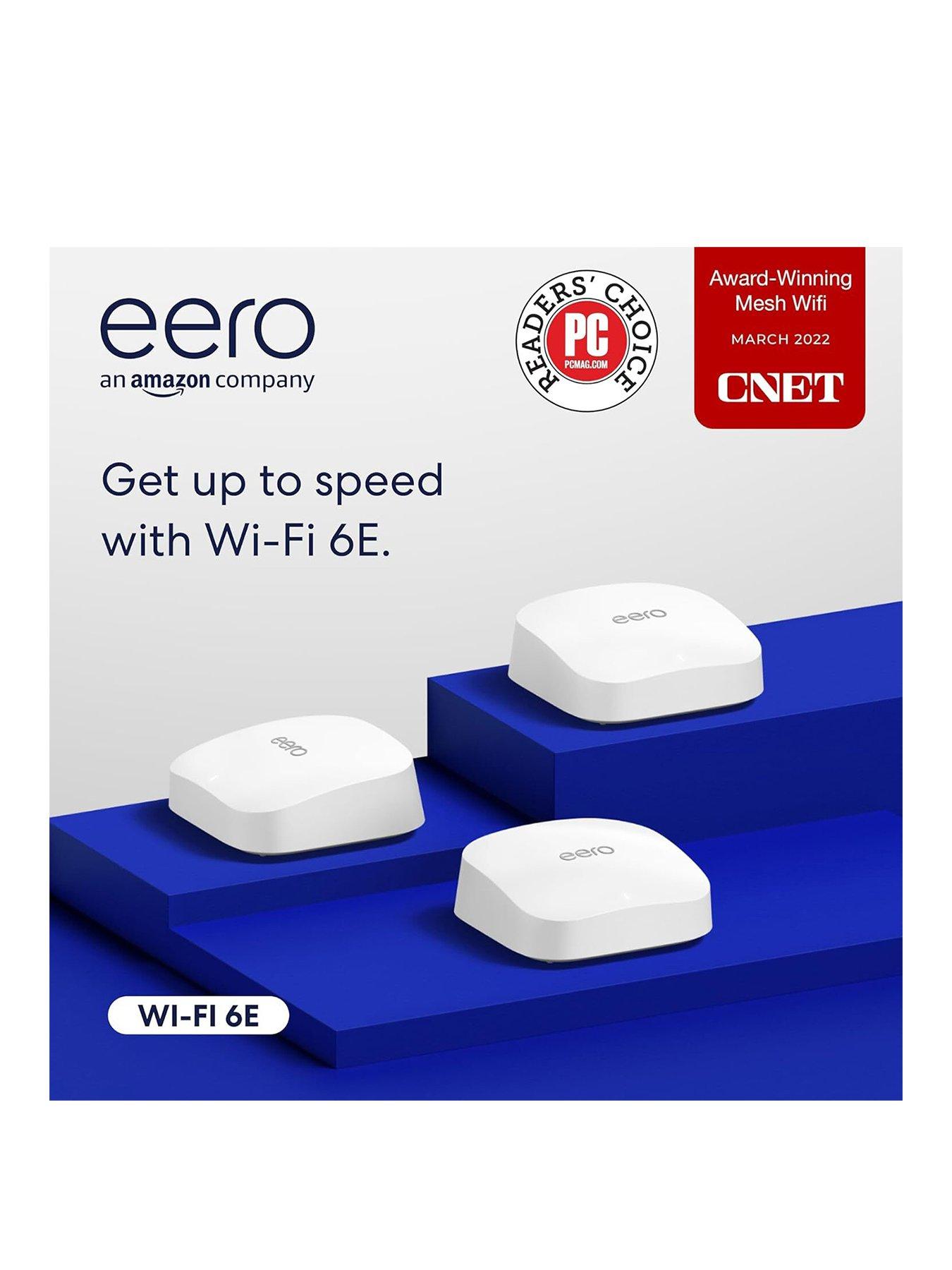 Image 2 of 7 of Eero 6E Mesh Wi-Fi Router System - 3 pack