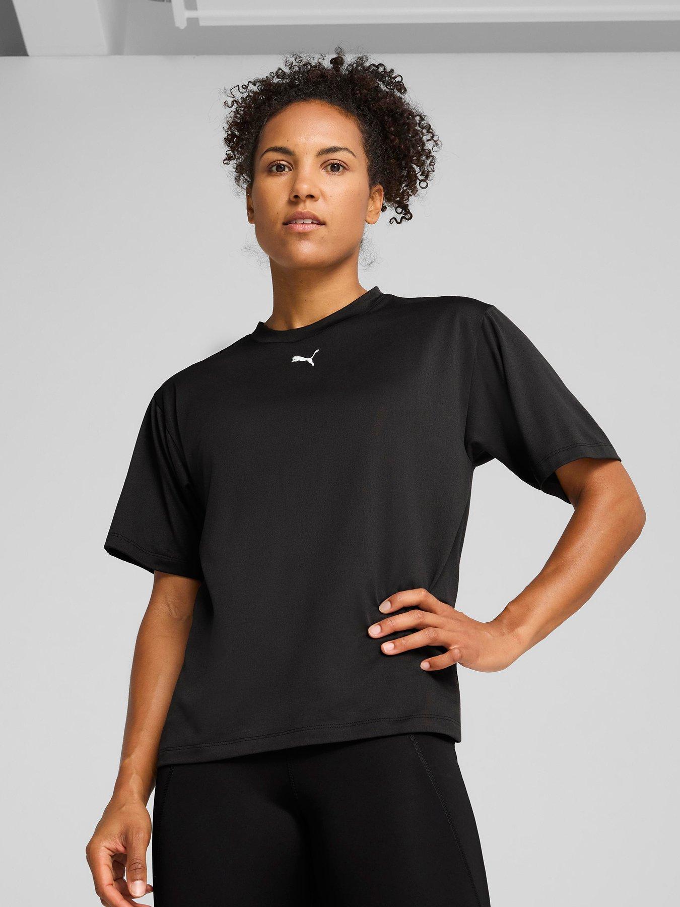 Puma Womens Training Essential Relaxed T-Shirt - Black