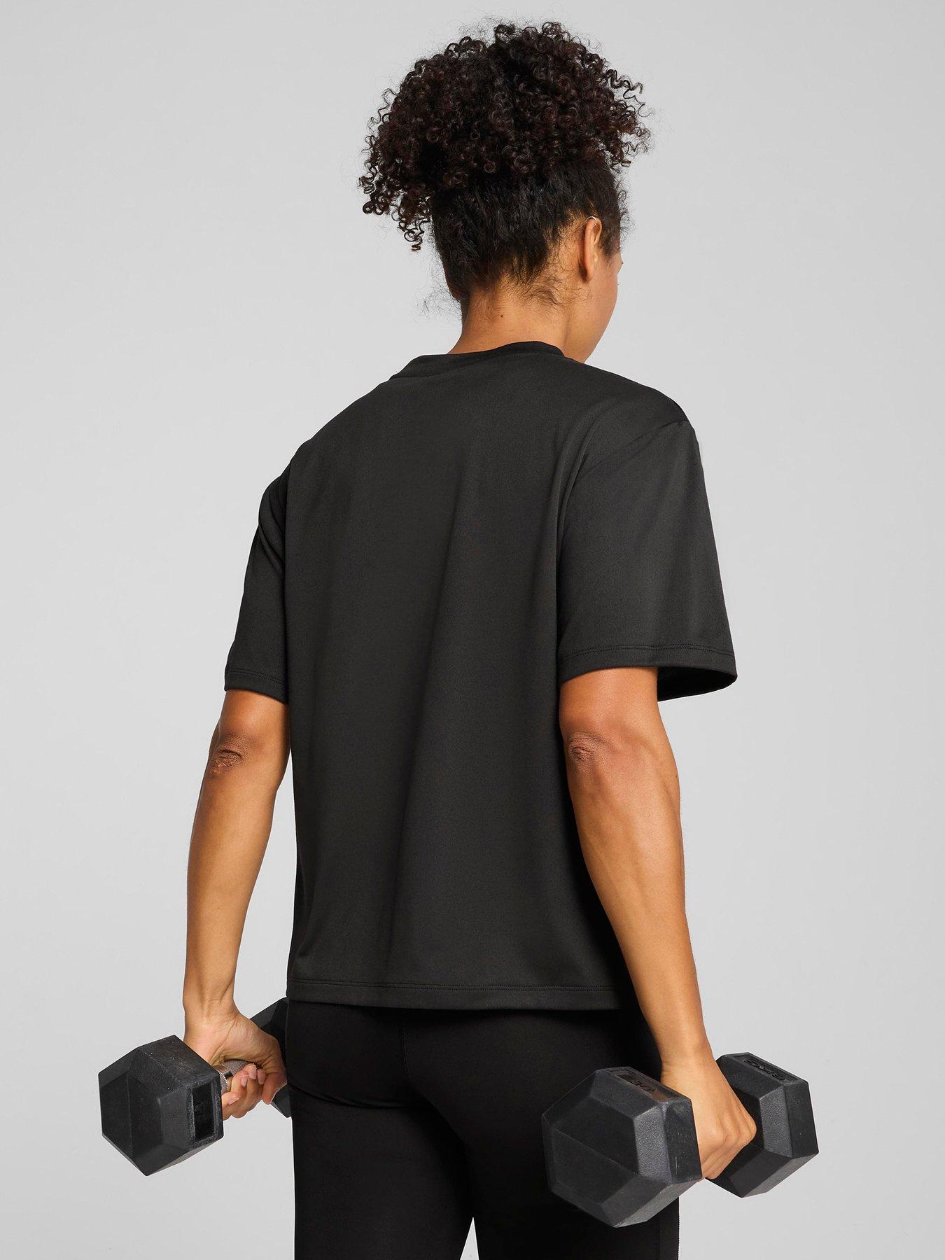 Image 2 of 5 of Puma Womens Training Essential Relaxed T-Shirt - Black