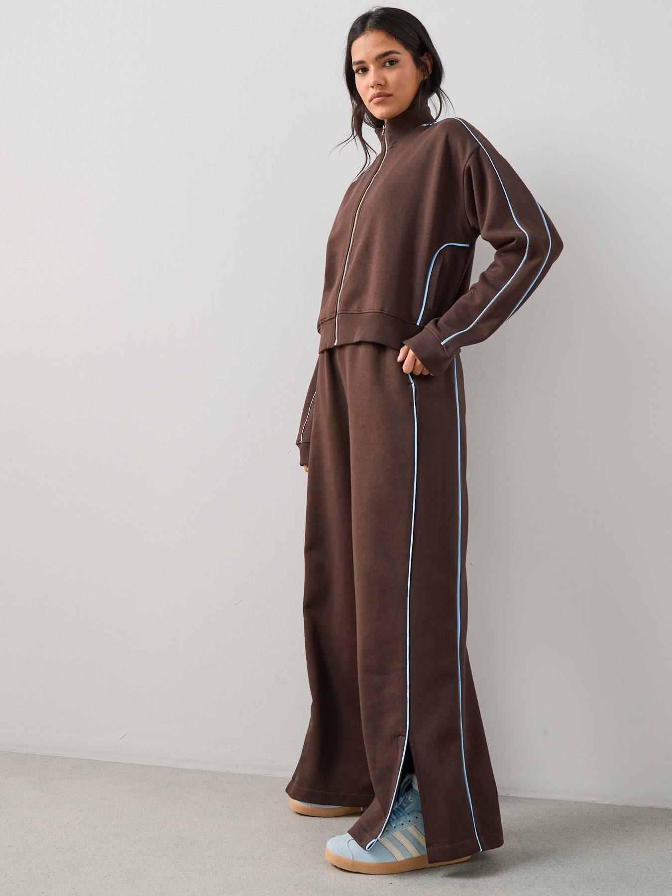 the-very-collection-contrast-tie-waist-jogger-co-ord-brown