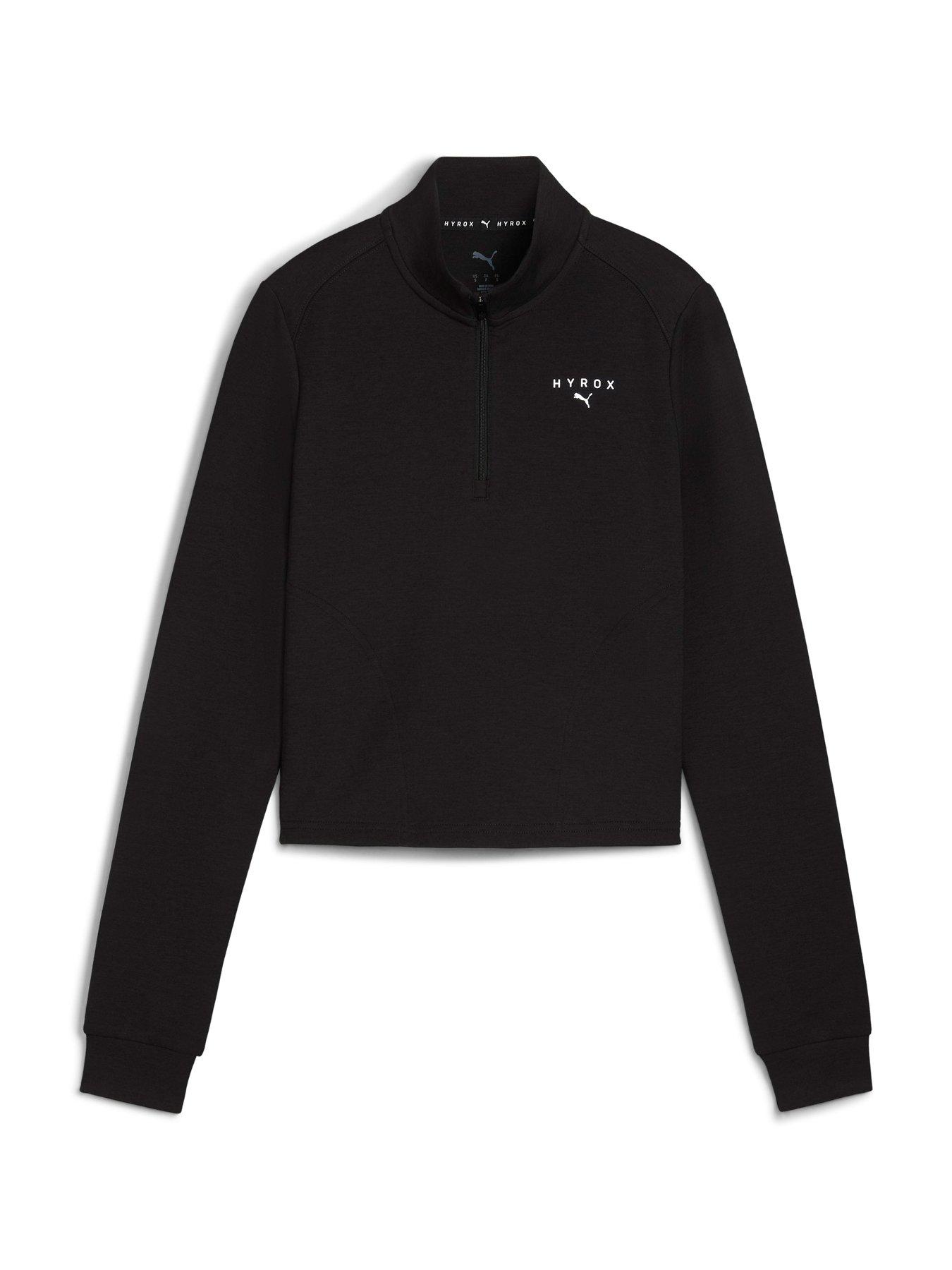 Puma Womens X Hyrox Cloudspun 1/4 Zip - Black