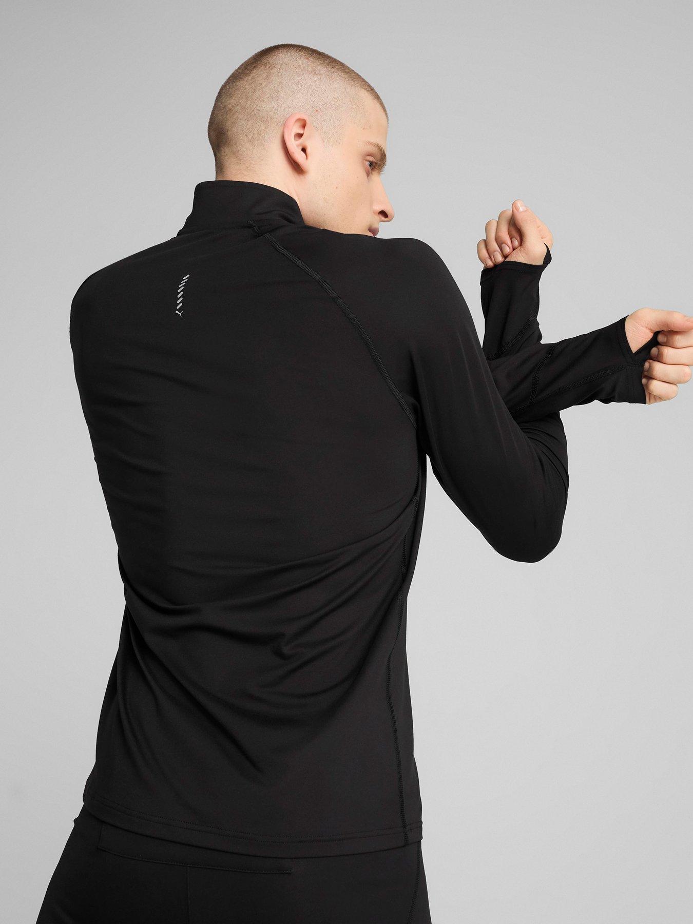 Image 2 of 6 of Puma Mens Running Velocity Cloudspun 1/4 Zip - Black