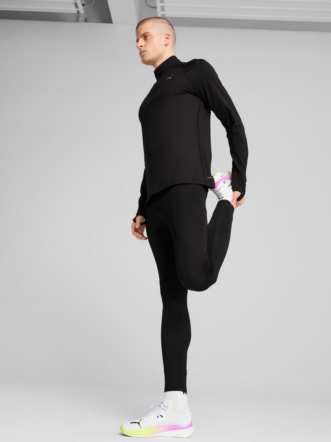 Image 3 of 6 of Puma Mens Running Velocity Cloudspun 1/4 Zip - Black