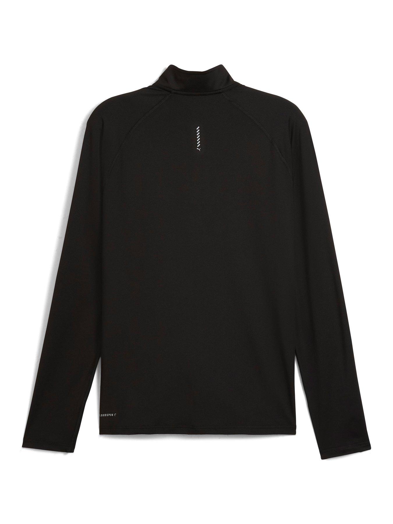 Image 5 of 6 of Puma Mens Running Velocity Cloudspun 1/4 Zip - Black