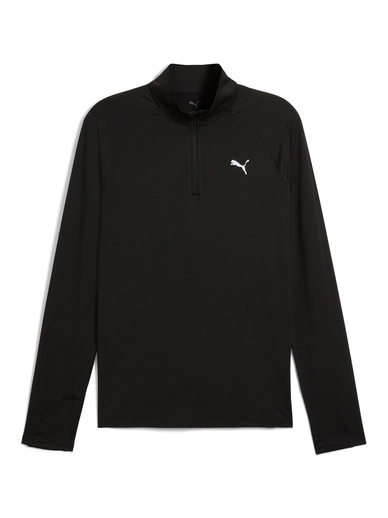 Image 6 of 6 of Puma Mens Running Velocity Cloudspun 1/4 Zip - Black