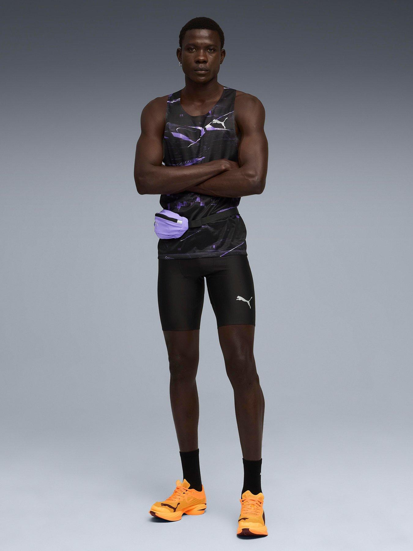 Image 3 of 5 of Puma Mens Running Raceday Ultraform 9Inch Short Tights - Black