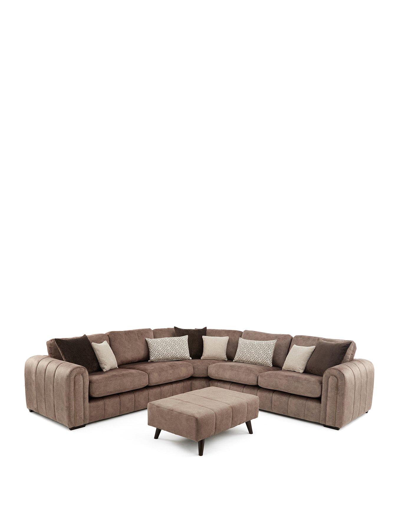 Image 2 of 7 of The Very Collection Amara Corner Group with Footstool&nbsp;- Made to Order in the UK