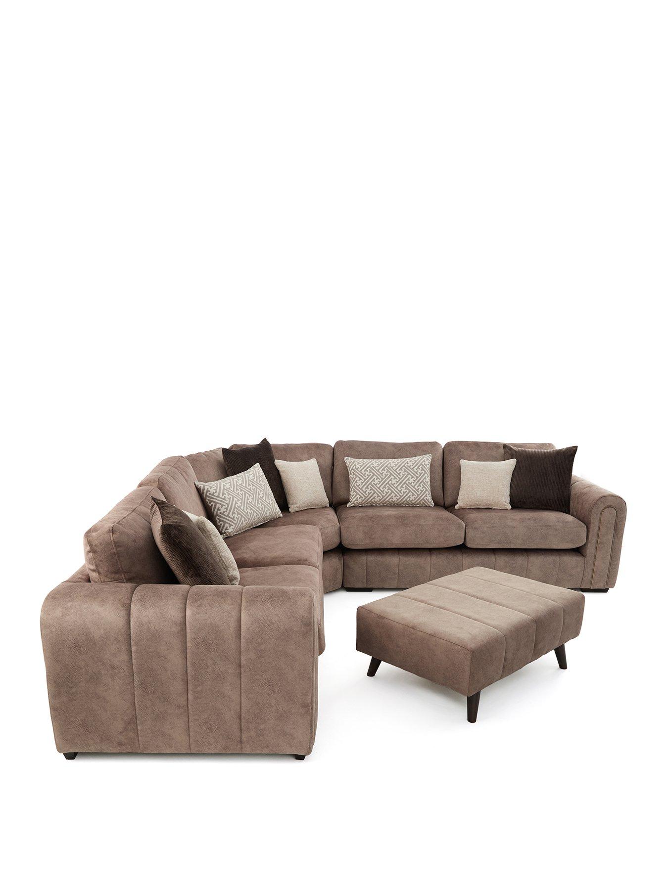 Image 3 of 7 of The Very Collection Amara Corner Group with Footstool&nbsp;- Made to Order in the UK