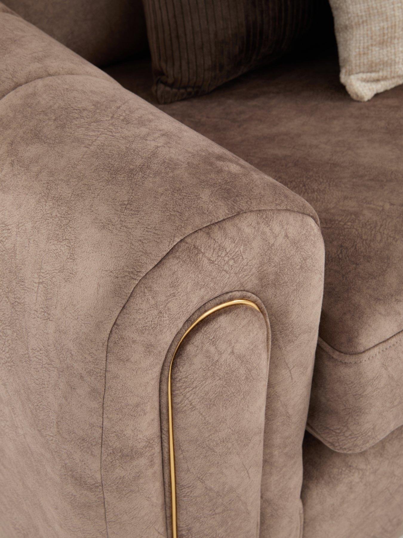 Image 5 of 7 of The Very Collection Amara Corner Group with Footstool&nbsp;- Made to Order in the UK