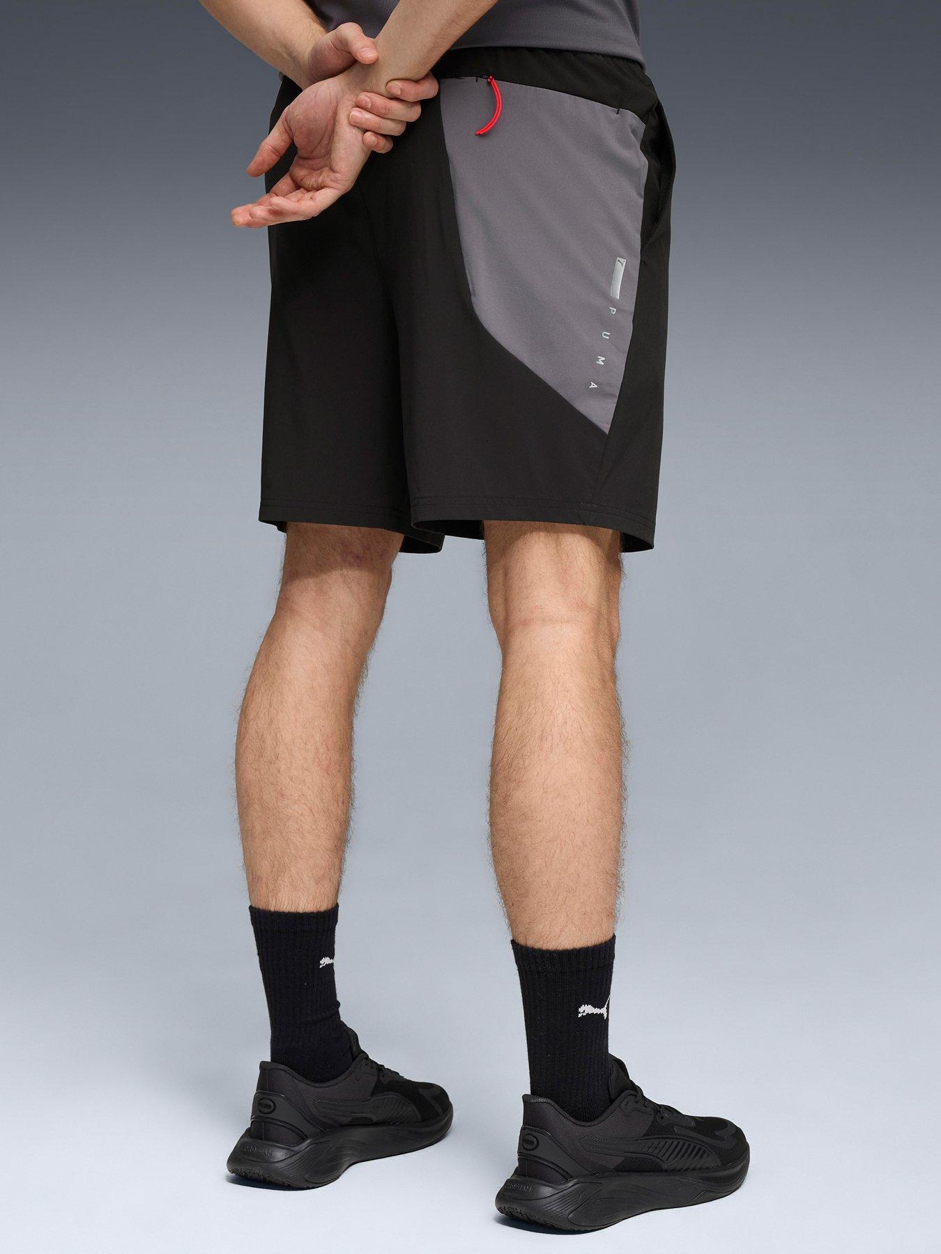 Image 2 of 6 of Puma Mens Training Flex Stretch Woven Shorts - Black