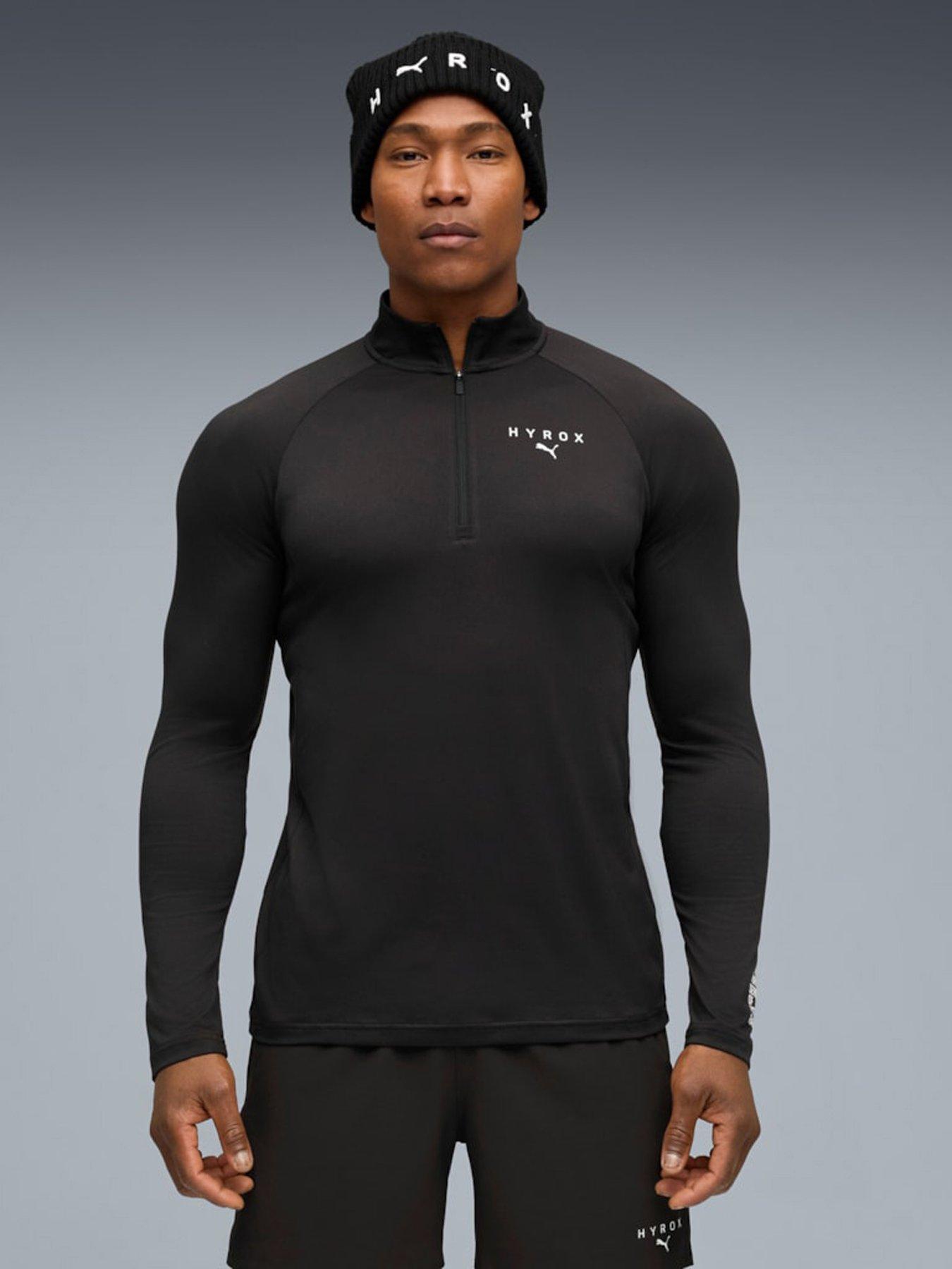 Puma Mens Puma X Hyrox 1/4 Zip - Black