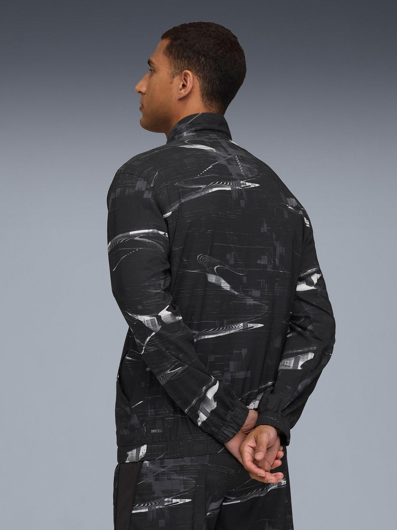 Image 2 of 6 of Puma Mens Running Velocity Printed Jacket - Black