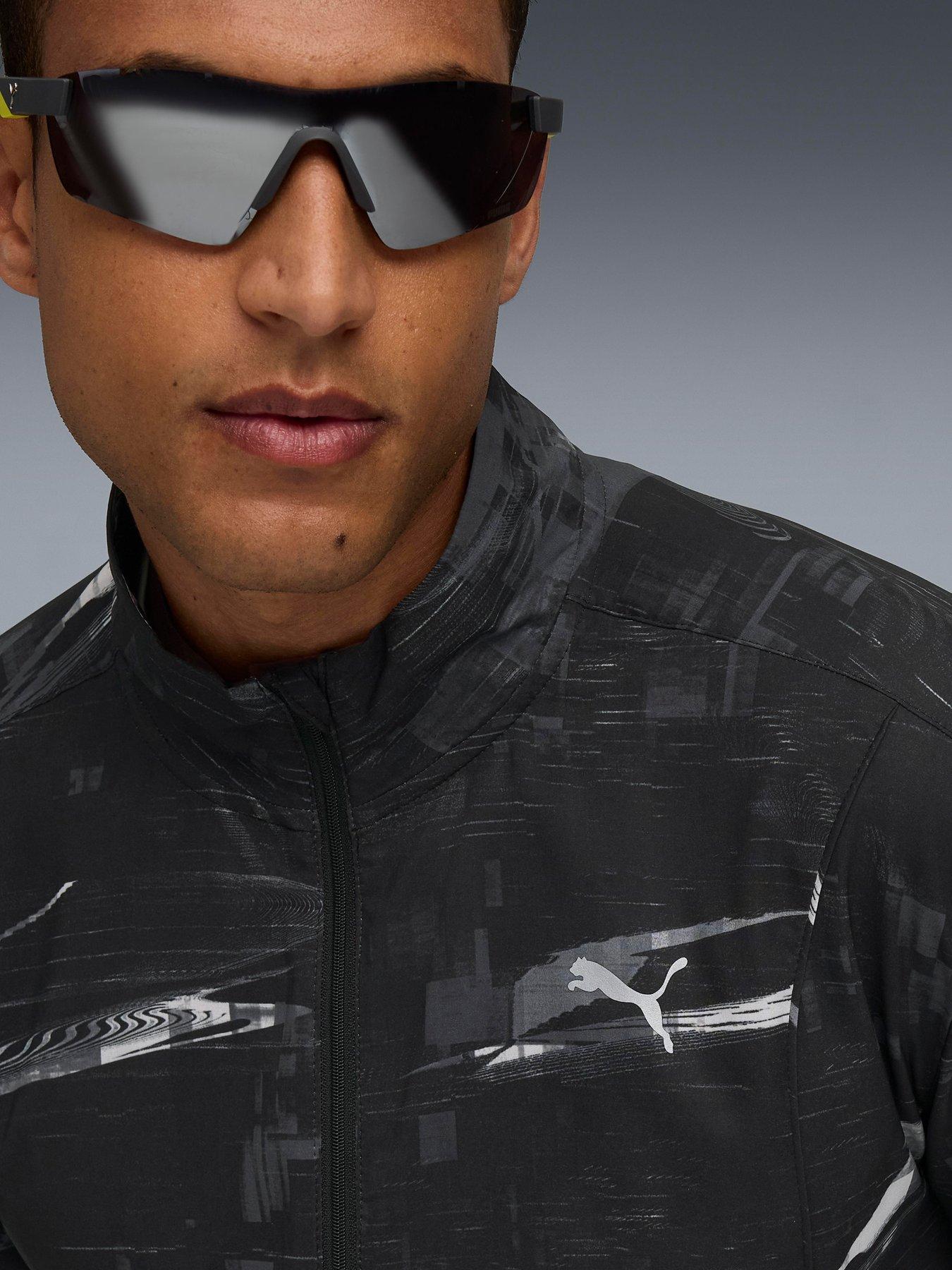 Image 4 of 6 of Puma Mens Running Velocity Printed Jacket - Black